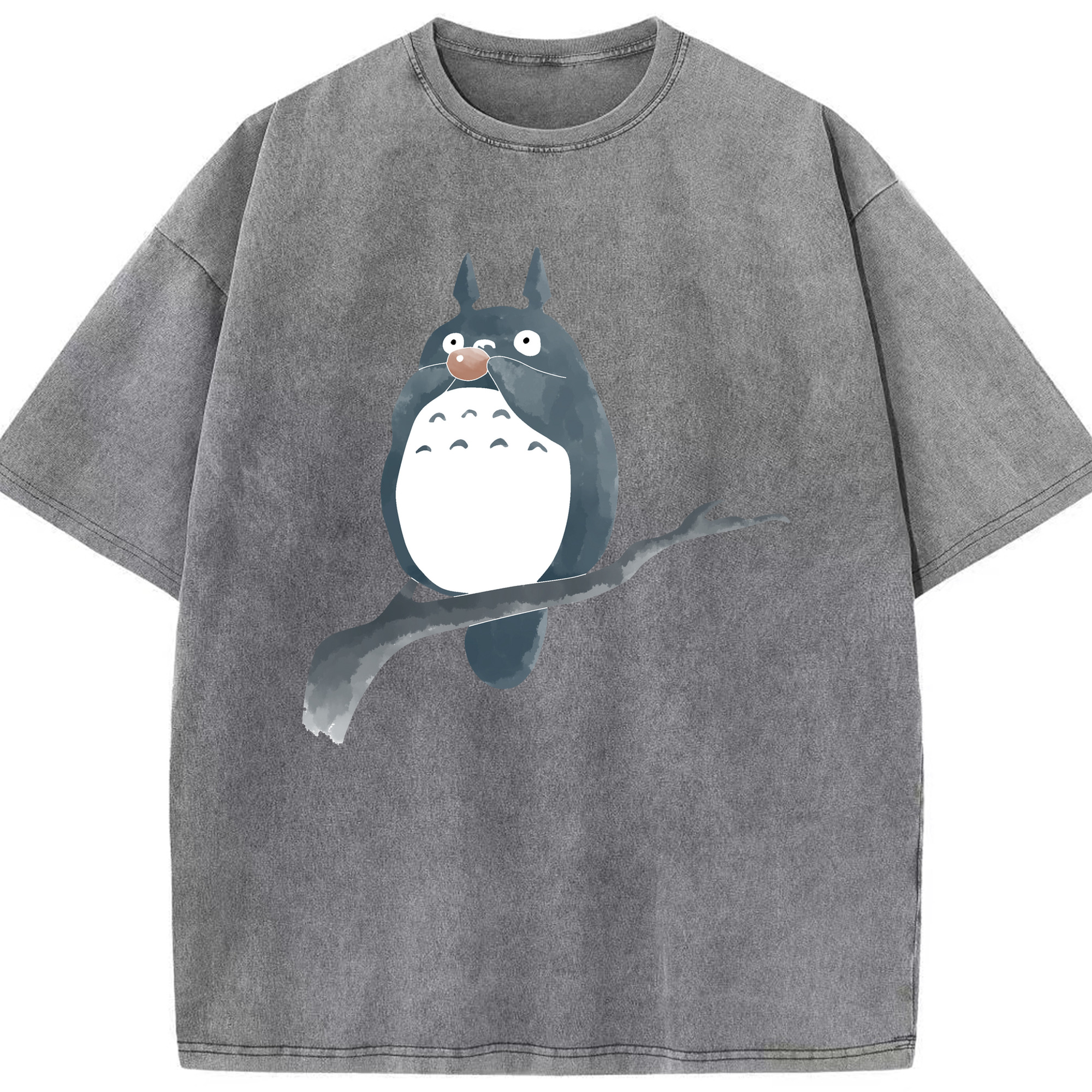 （画像用） となりのトトロ 草壁メイ 草壁サツキ My Neighbor Totoro Satsuki Kusakabe Mei Kusakabe 綿100% ヴィンテージ風 半袖Tシャツ（フロントプリント）