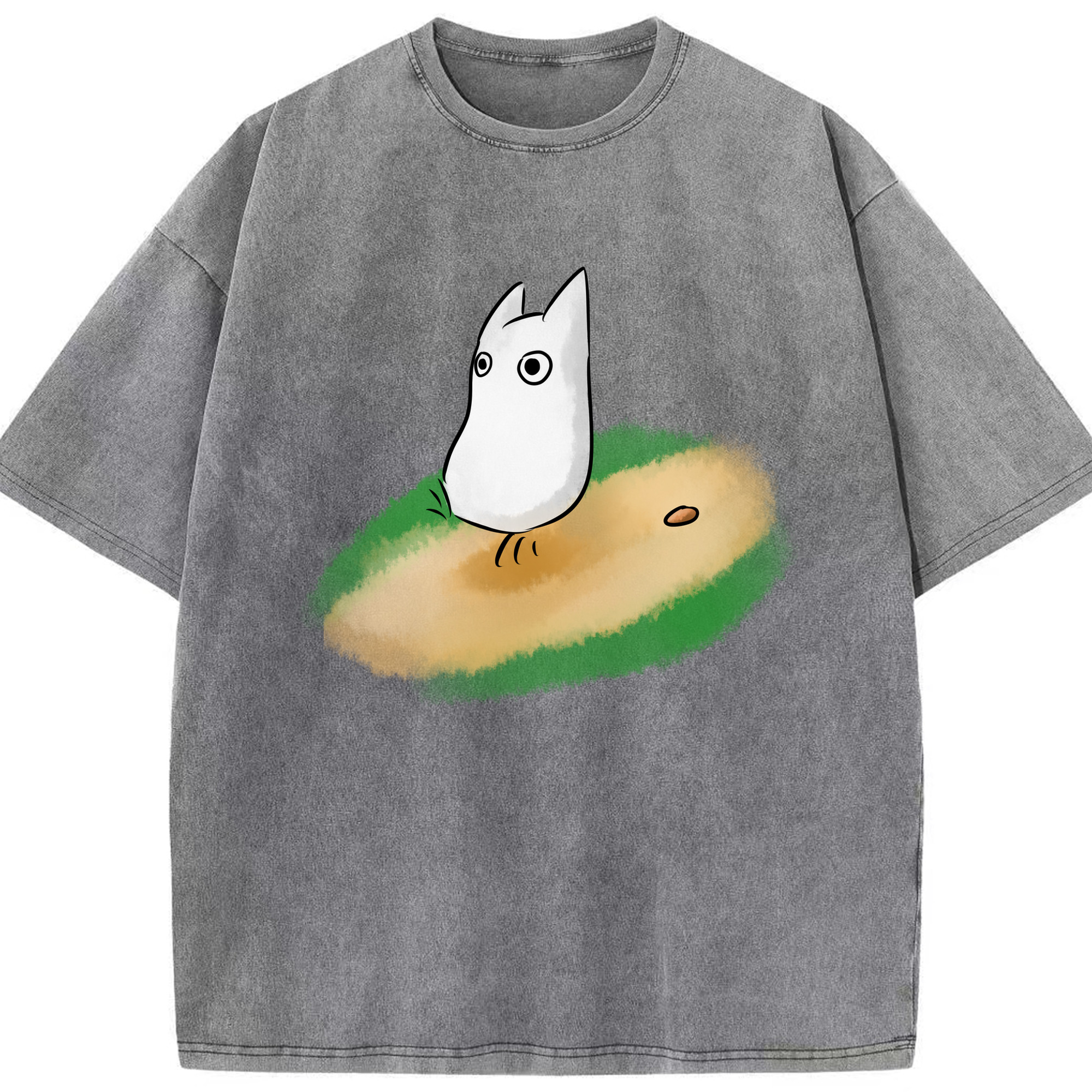 （画像用） となりのトトロ 草壁メイ 草壁サツキ My Neighbor Totoro Satsuki Kusakabe Mei Kusakabe 綿100% ヴィンテージ風 半袖Tシャツ（フロントプリント）