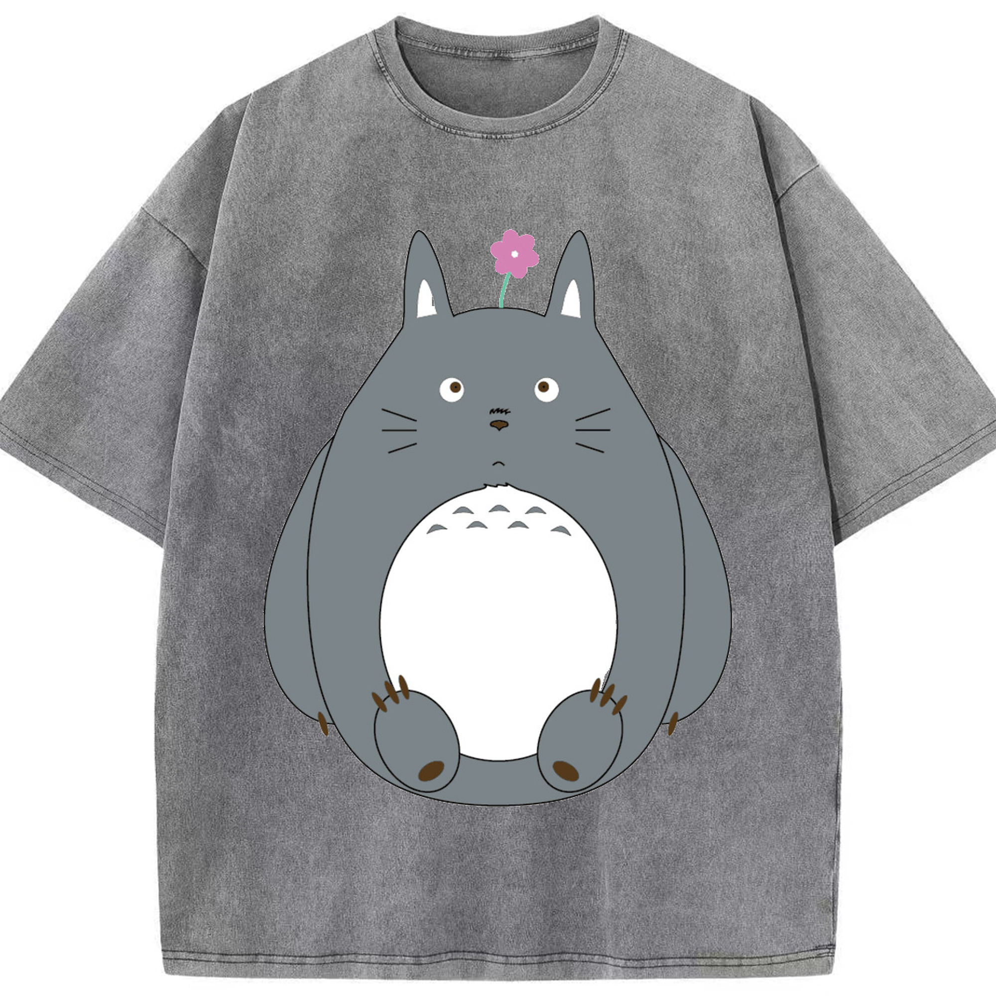 （画像用） となりのトトロ 草壁メイ 草壁サツキ My Neighbor Totoro Satsuki Kusakabe Mei Kusakabe 綿100% ヴィンテージ風 半袖Tシャツ（フロントプリント）