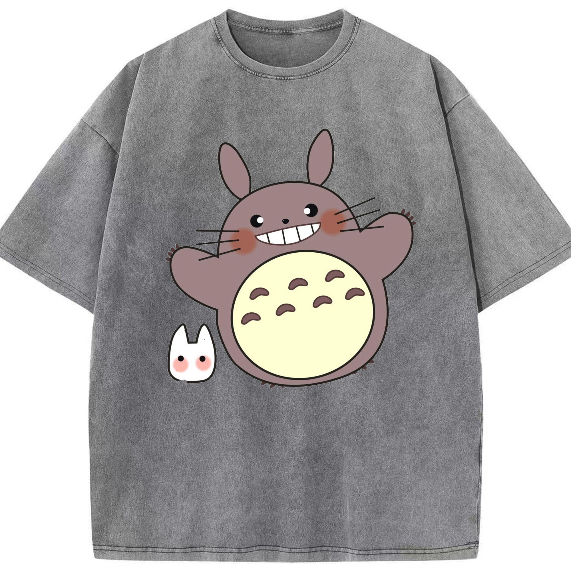（画像用） となりのトトロ 草壁メイ 草壁サツキ My Neighbor Totoro Satsuki Kusakabe Mei Kusakabe 綿100% ヴィンテージ風 半袖Tシャツ（フロントプリント）