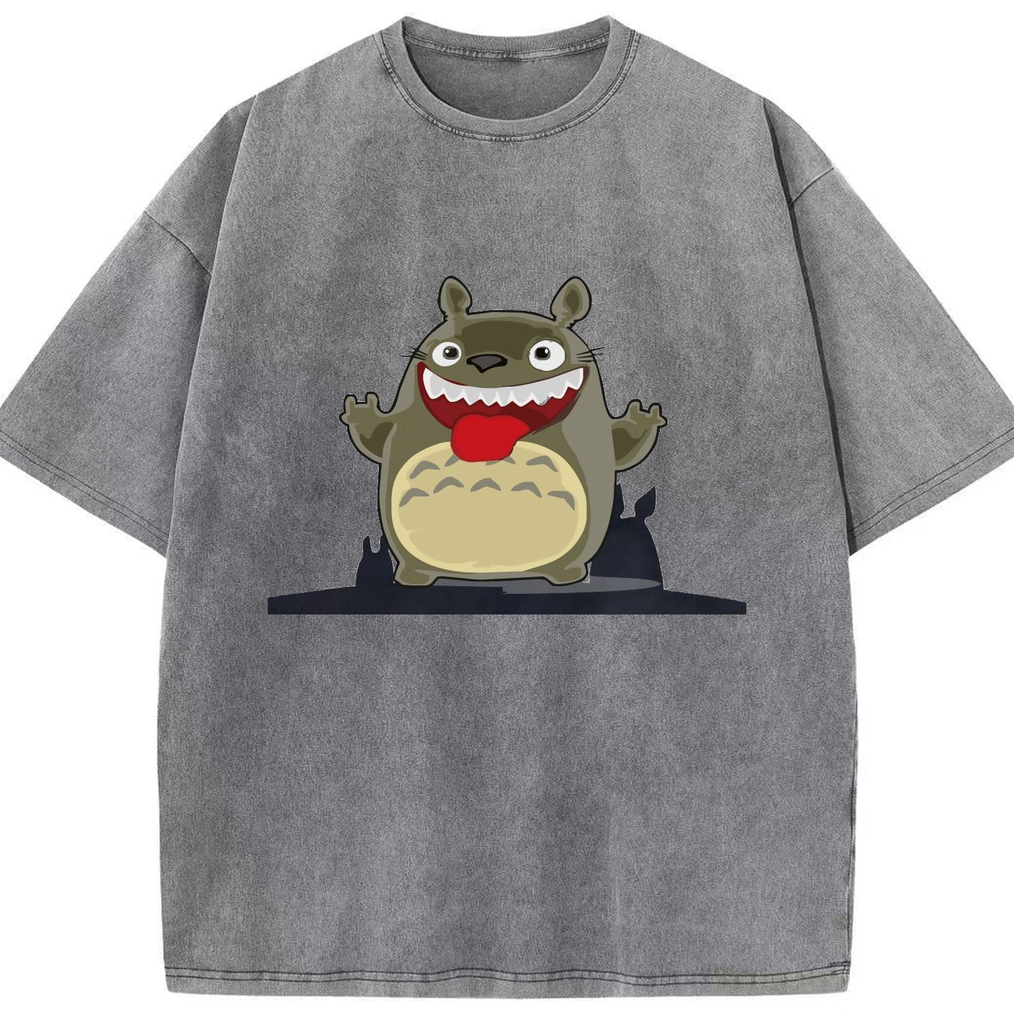 （画像用） となりのトトロ 草壁メイ 草壁サツキ My Neighbor Totoro Satsuki Kusakabe Mei Kusakabe 綿100% ヴィンテージ風 半袖Tシャツ（フロントプリント）