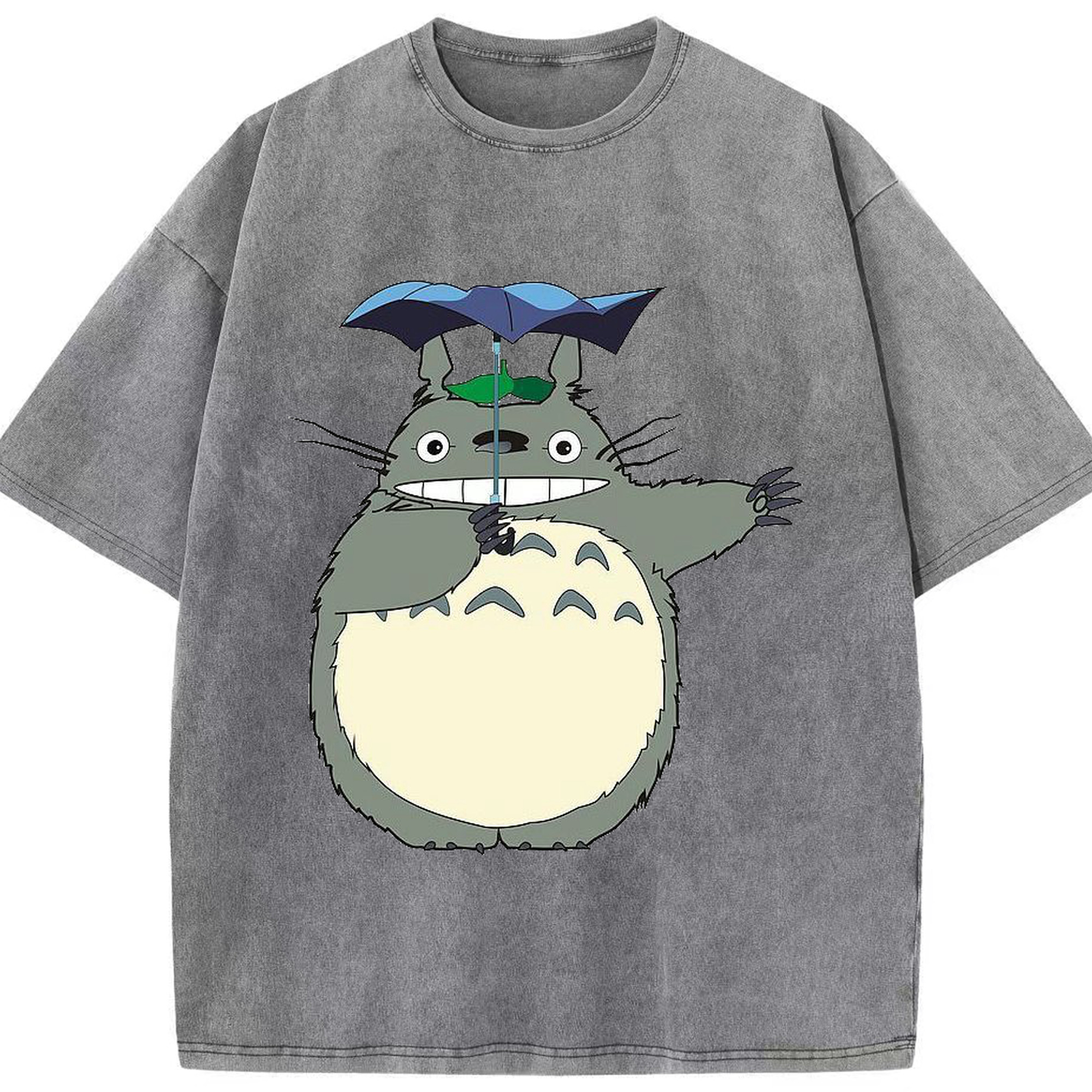 （画像用） となりのトトロ 草壁メイ 草壁サツキ My Neighbor Totoro Satsuki Kusakabe Mei Kusakabe 綿100% ヴィンテージ風 半袖Tシャツ（フロントプリント）