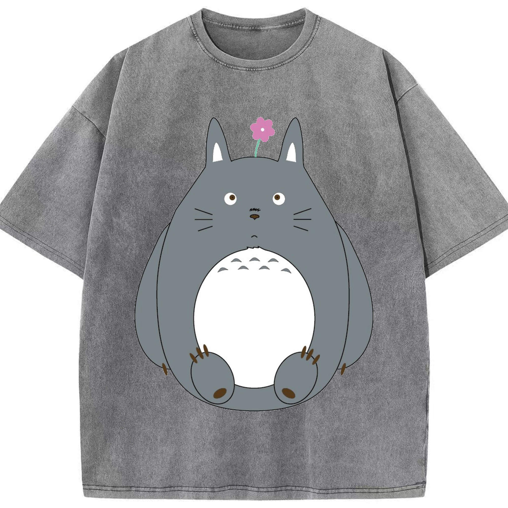 （画像用） となりのトトロ 草壁メイ 草壁サツキ My Neighbor Totoro Satsuki Kusakabe Mei Kusakabe 綿100% ヴィンテージ風 半袖Tシャツ（フロントプリント）