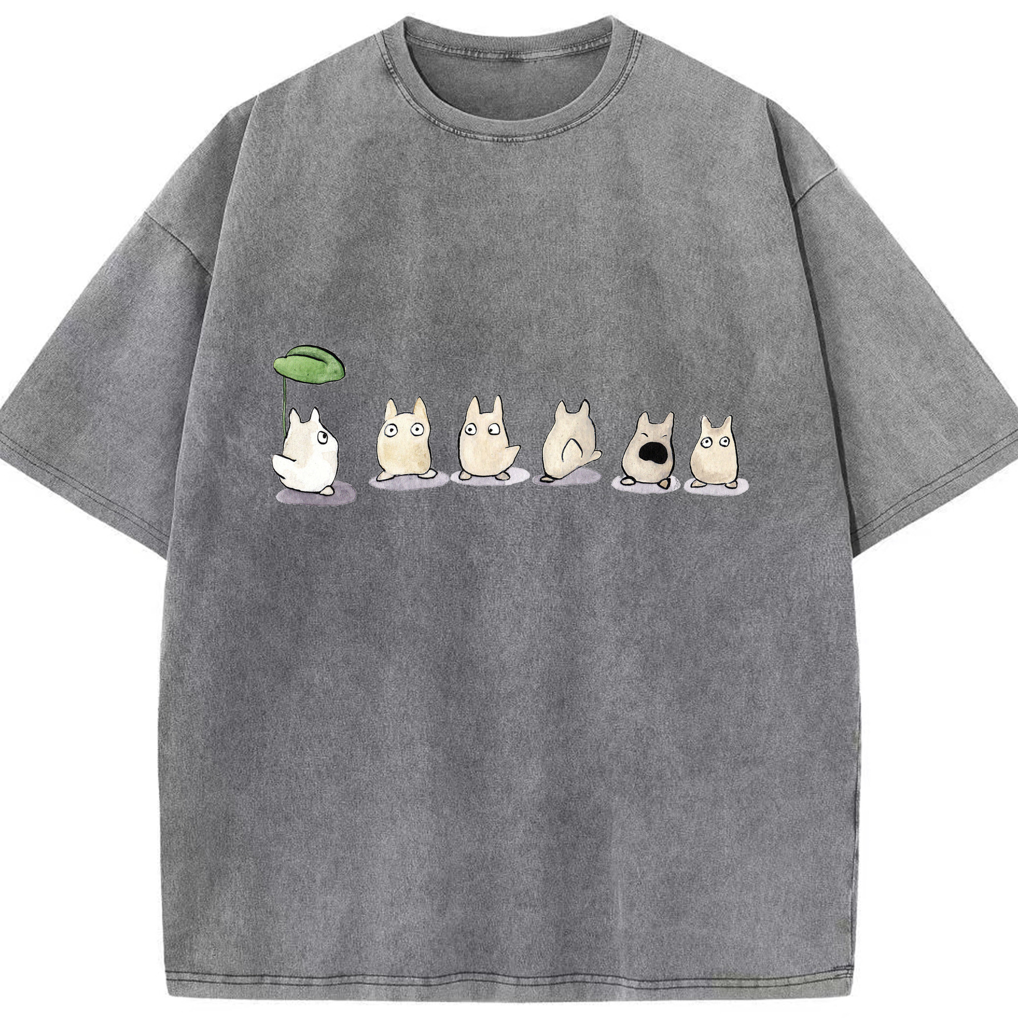 （画像用） となりのトトロ 草壁メイ 草壁サツキ My Neighbor Totoro Satsuki Kusakabe Mei Kusakabe 綿100% ヴィンテージ風 半袖Tシャツ（フロントプリント）
