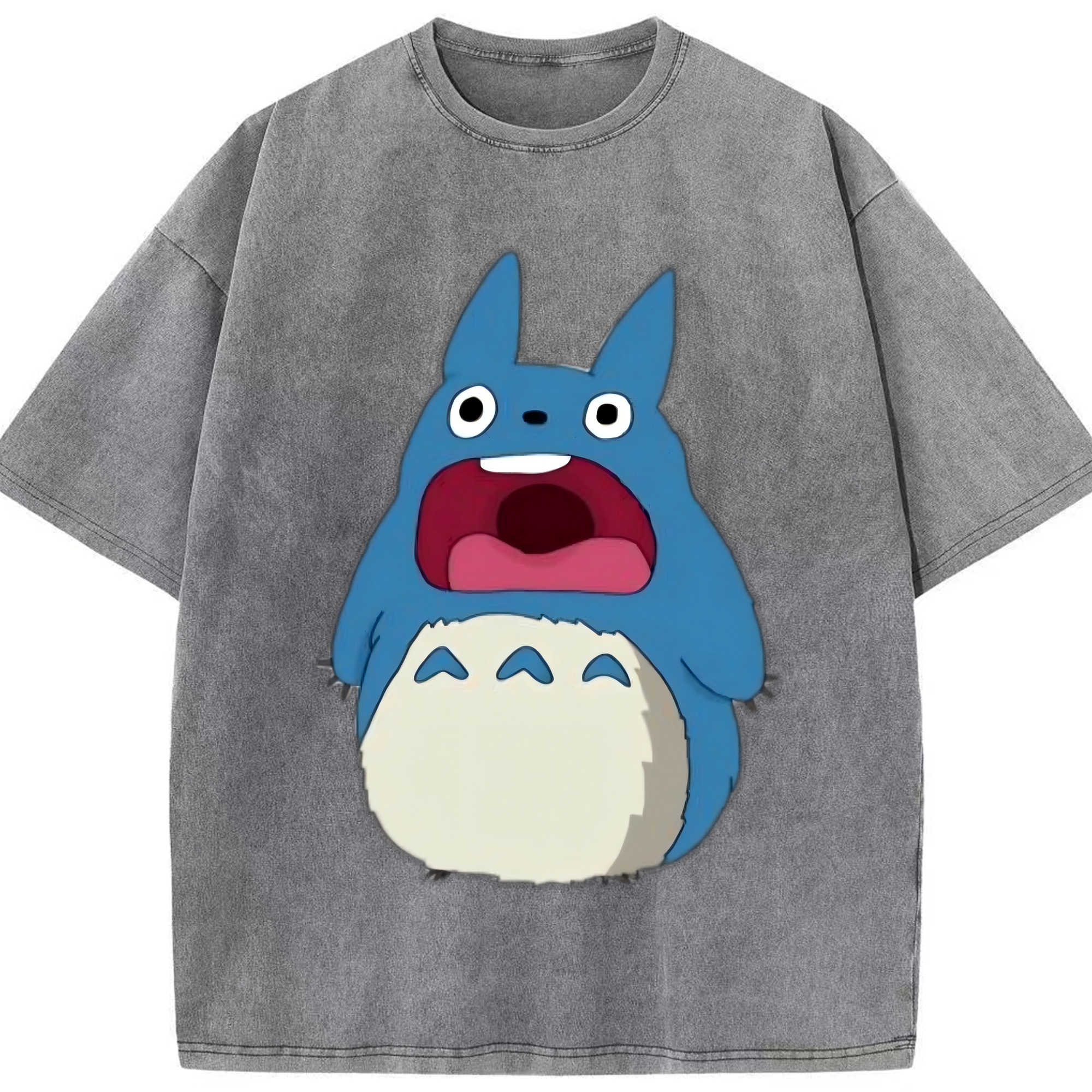 （画像用） となりのトトロ 草壁メイ 草壁サツキ My Neighbor Totoro Satsuki Kusakabe Mei Kusakabe 綿100% ヴィンテージ風 半袖Tシャツ（フロントプリント）