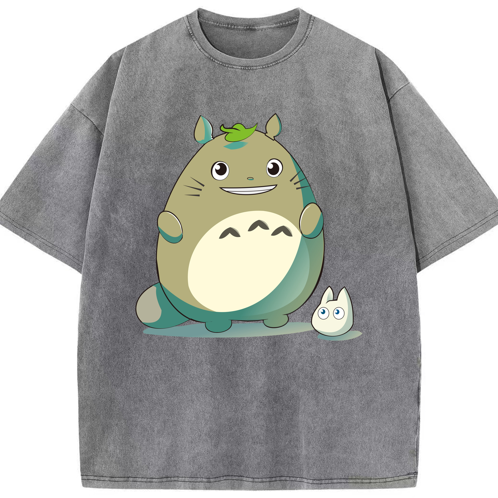 （画像用） となりのトトロ 草壁メイ 草壁サツキ My Neighbor Totoro Satsuki Kusakabe Mei Kusakabe 綿100% ヴィンテージ風 半袖Tシャツ（フロントプリント）