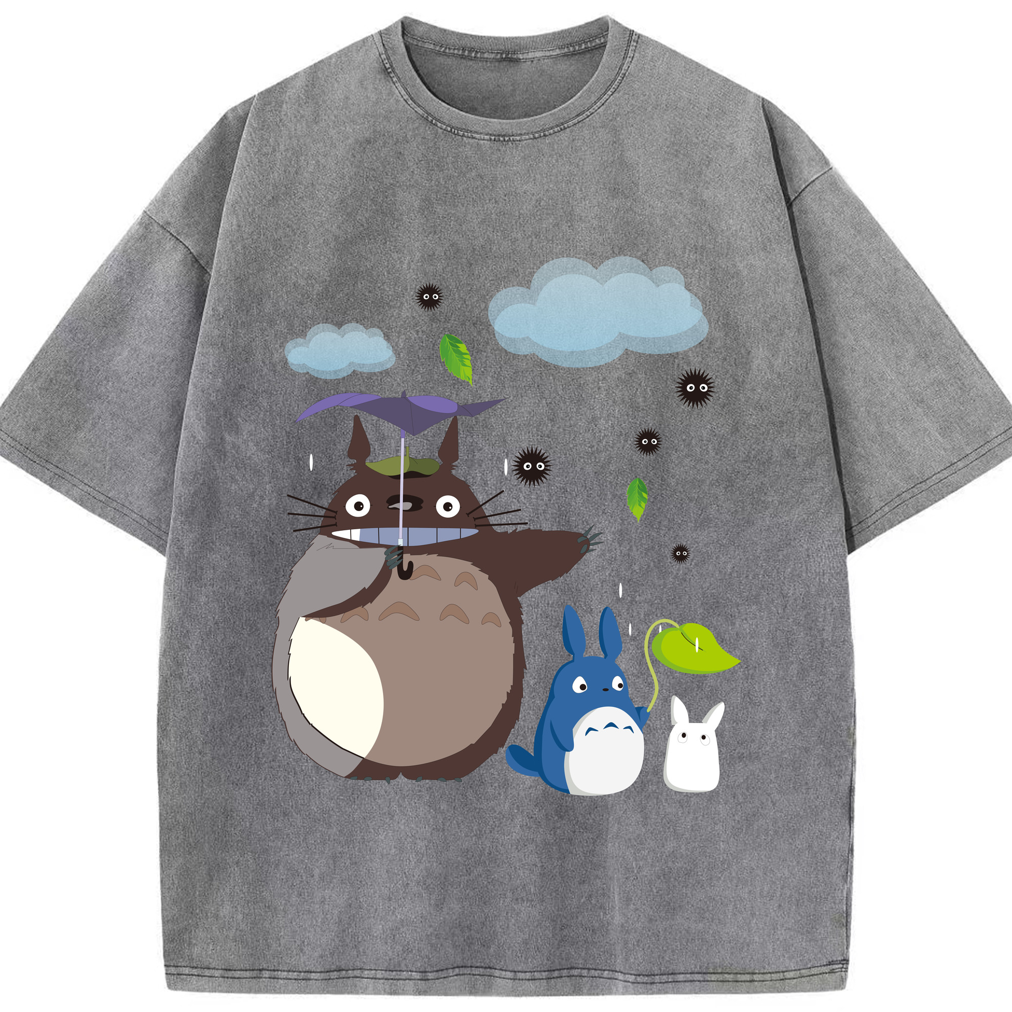 （画像用） となりのトトロ 草壁メイ 草壁サツキ My Neighbor Totoro Satsuki Kusakabe Mei Kusakabe 綿100% ヴィンテージ風 半袖Tシャツ（フロントプリント）