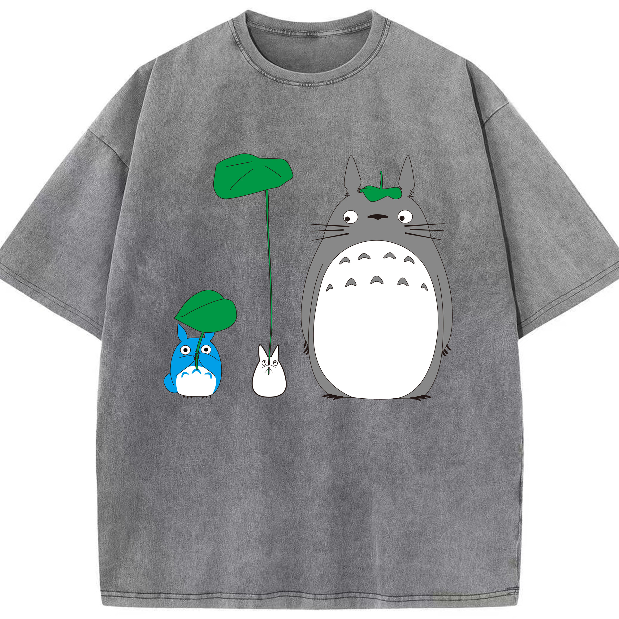 （画像用） となりのトトロ 草壁メイ 草壁サツキ My Neighbor Totoro Satsuki Kusakabe Mei Kusakabe 綿100% ヴィンテージ風 半袖Tシャツ（フロントプリント）