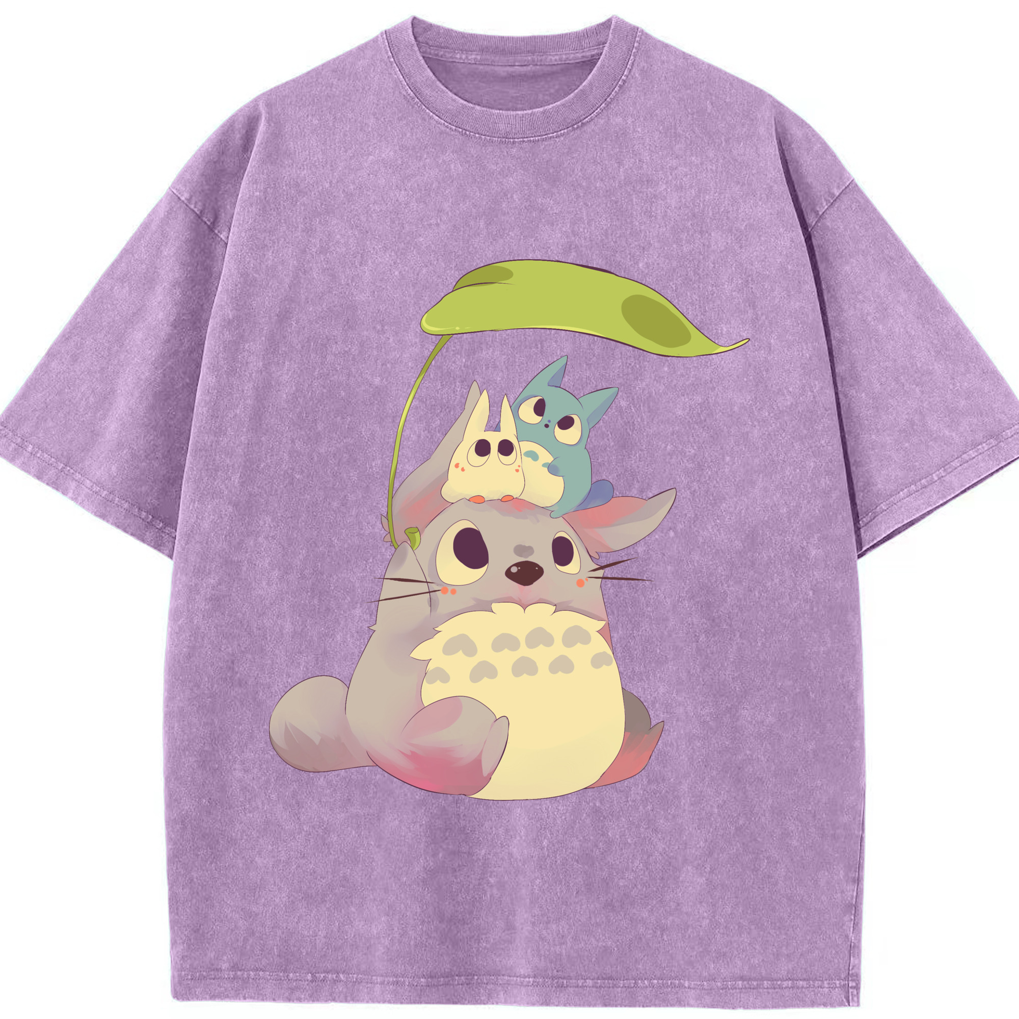 （画像用） となりのトトロ 草壁メイ 草壁サツキ My Neighbor Totoro Satsuki Kusakabe Mei Kusakabe 綿100% ヴィンテージ風 半袖Tシャツ（フロントプリント）