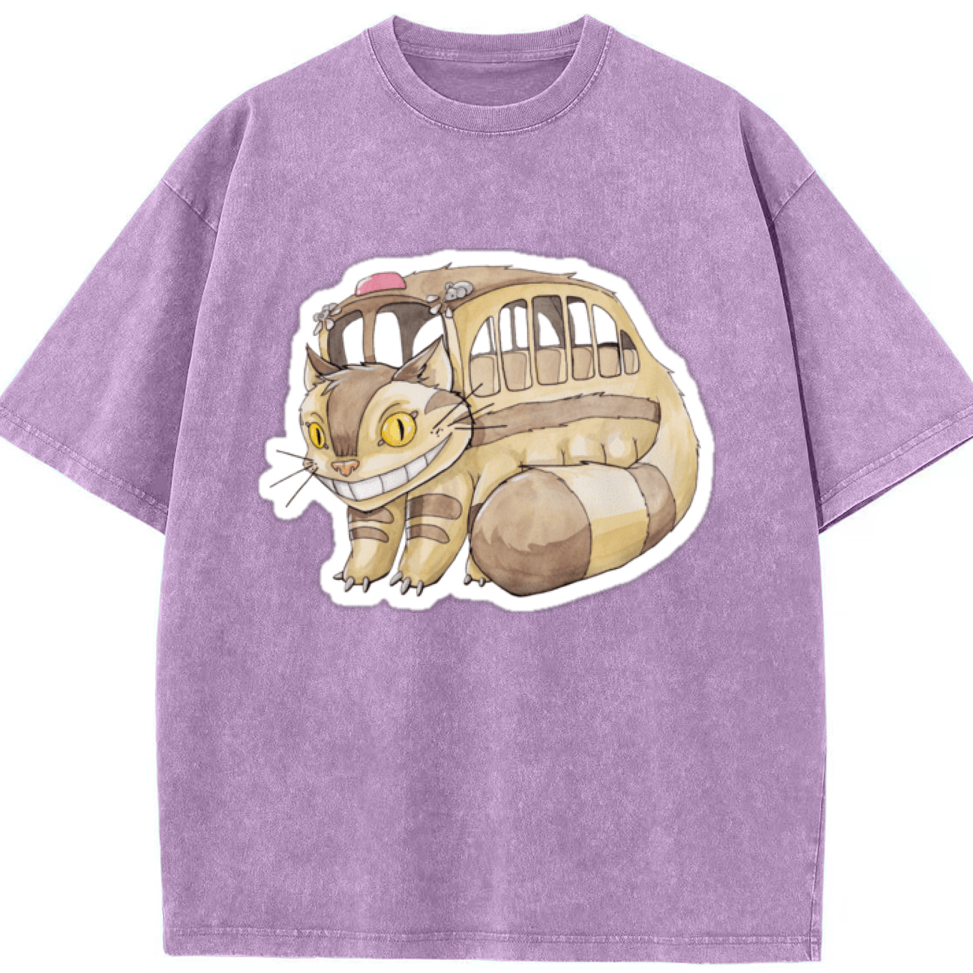 （画像用） となりのトトロ 草壁メイ 草壁サツキ My Neighbor Totoro Satsuki Kusakabe Mei Kusakabe 綿100% ヴィンテージ風 半袖Tシャツ（フロントプリント）