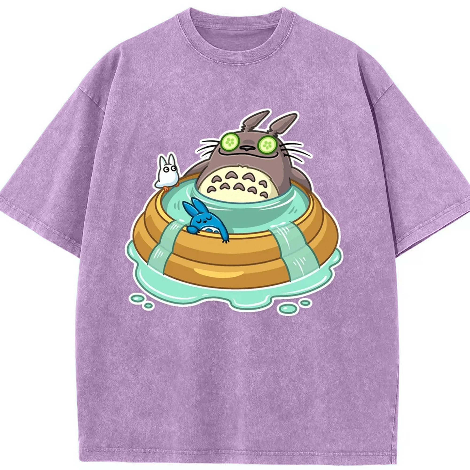 （画像用） となりのトトロ 草壁メイ 草壁サツキ My Neighbor Totoro Satsuki Kusakabe Mei Kusakabe 綿100% ヴィンテージ風 半袖Tシャツ（フロントプリント）