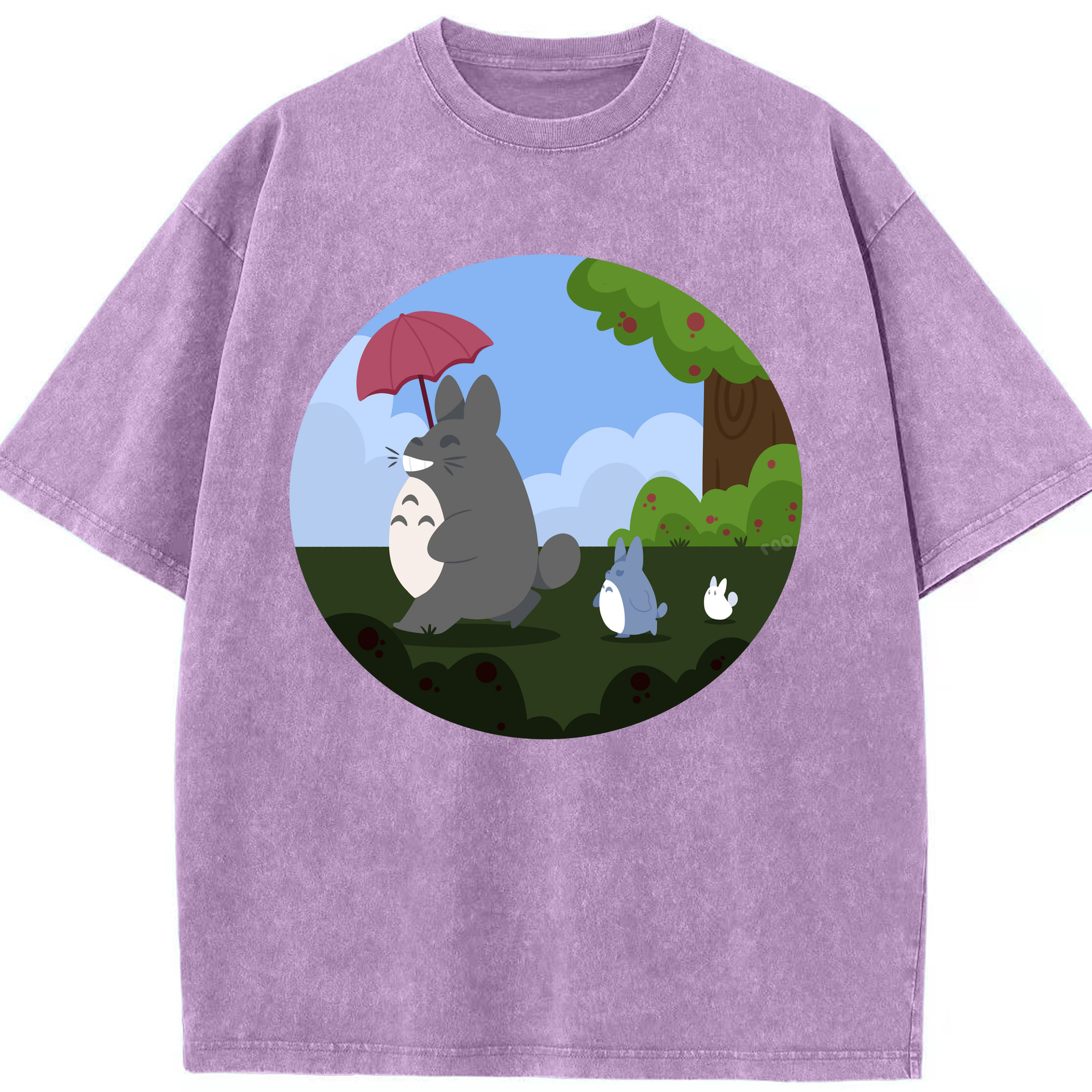 （画像用） となりのトトロ 草壁メイ 草壁サツキ My Neighbor Totoro Satsuki Kusakabe Mei Kusakabe 綿100% ヴィンテージ風 半袖Tシャツ（フロントプリント）