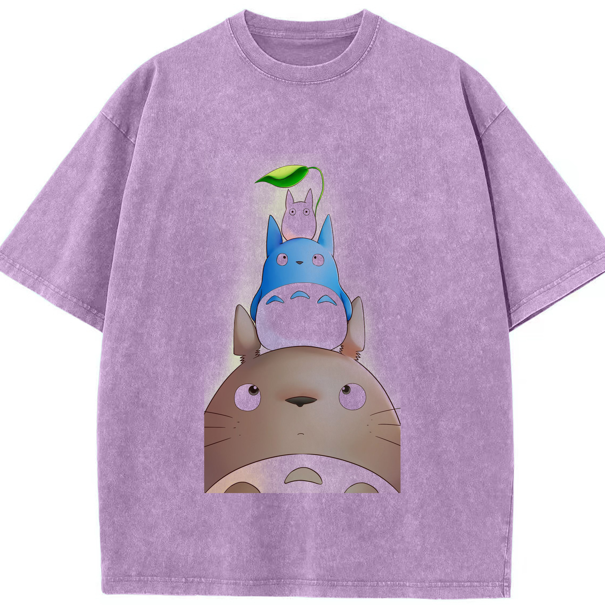 （画像用） となりのトトロ 草壁メイ 草壁サツキ My Neighbor Totoro Satsuki Kusakabe Mei Kusakabe 綿100% ヴィンテージ風 半袖Tシャツ（フロントプリント）