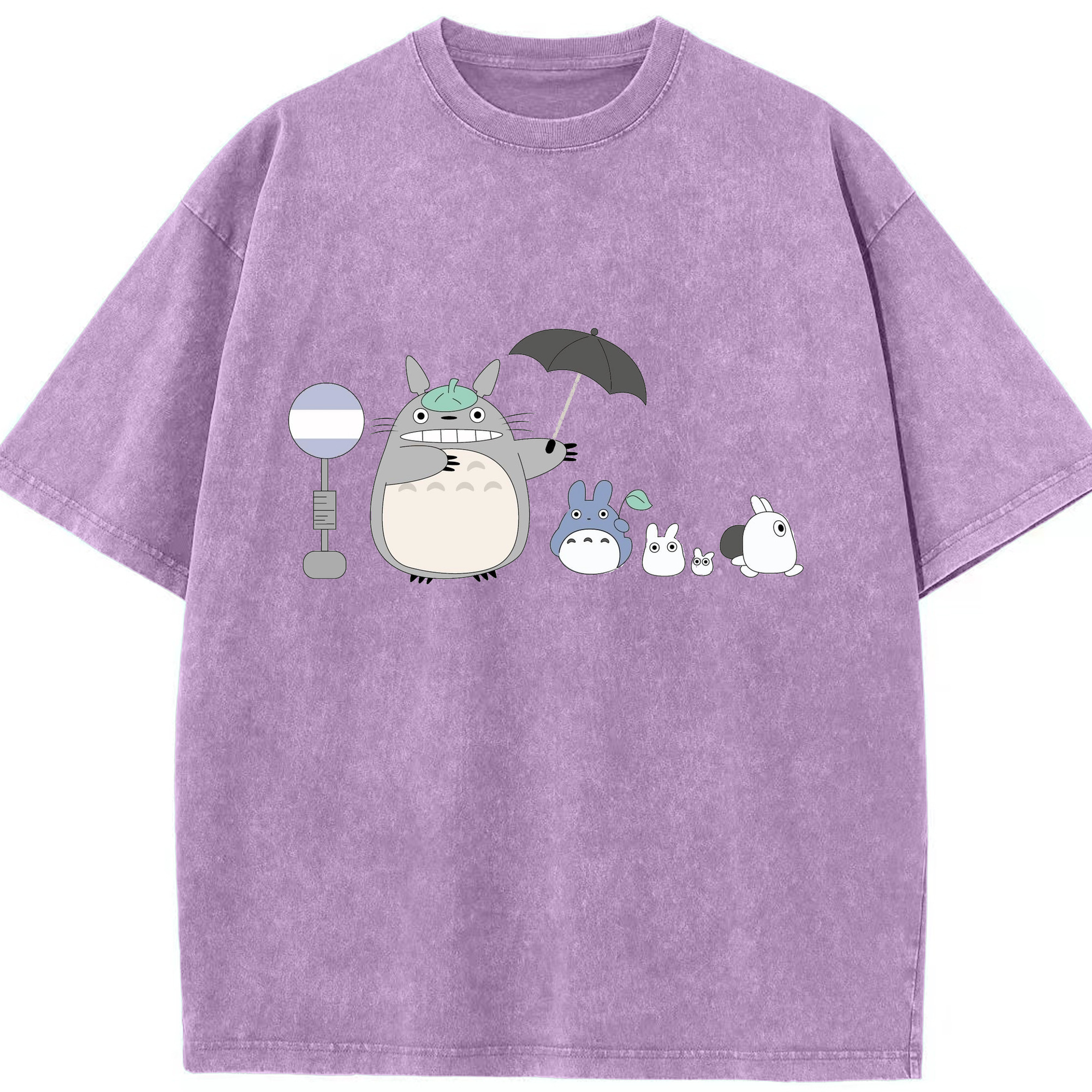 （画像用） となりのトトロ 草壁メイ 草壁サツキ My Neighbor Totoro Satsuki Kusakabe Mei Kusakabe 綿100% ヴィンテージ風 半袖Tシャツ（フロントプリント）