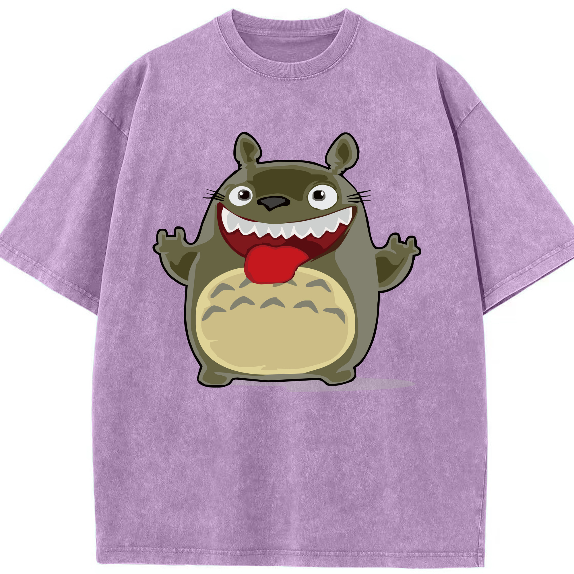 （画像用） となりのトトロ 草壁メイ 草壁サツキ My Neighbor Totoro Satsuki Kusakabe Mei Kusakabe 綿100% ヴィンテージ風 半袖Tシャツ（フロントプリント）