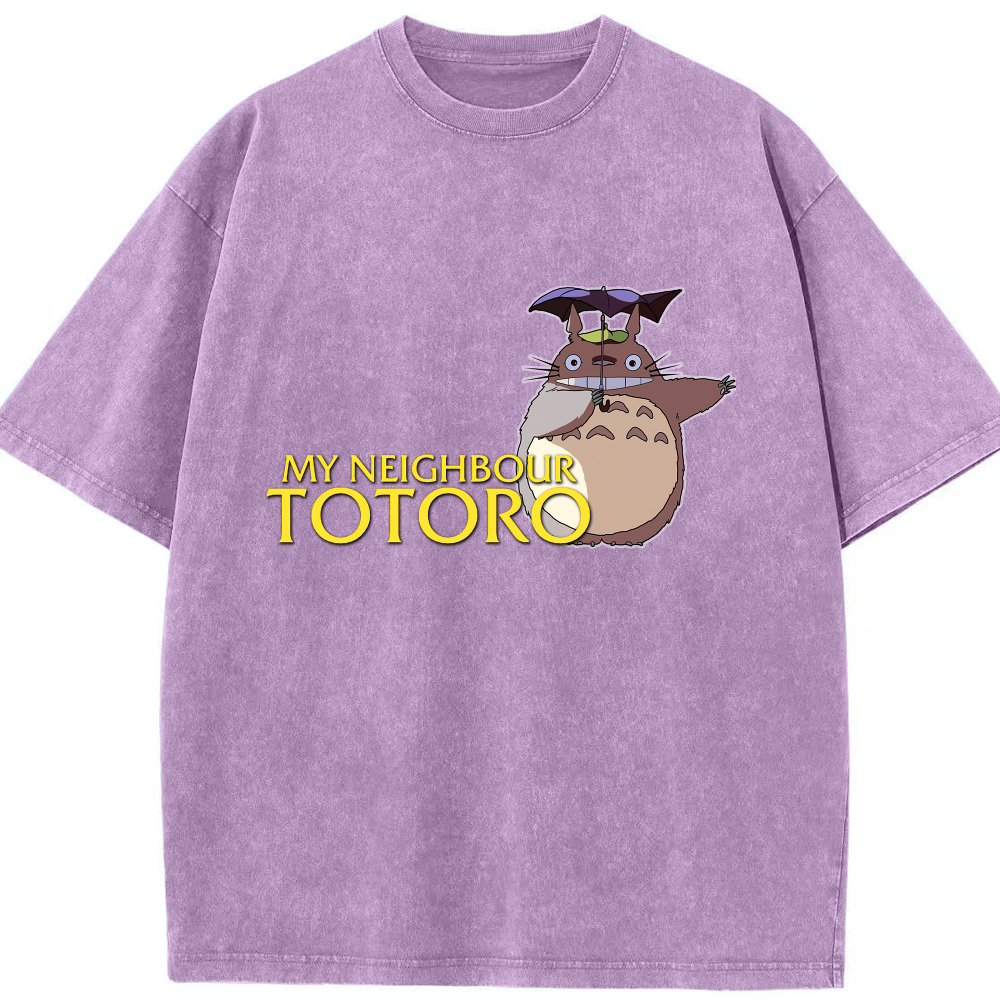 （画像用） となりのトトロ 草壁メイ 草壁サツキ My Neighbor Totoro Satsuki Kusakabe Mei Kusakabe 綿100% ヴィンテージ風 半袖Tシャツ（フロントプリント）
