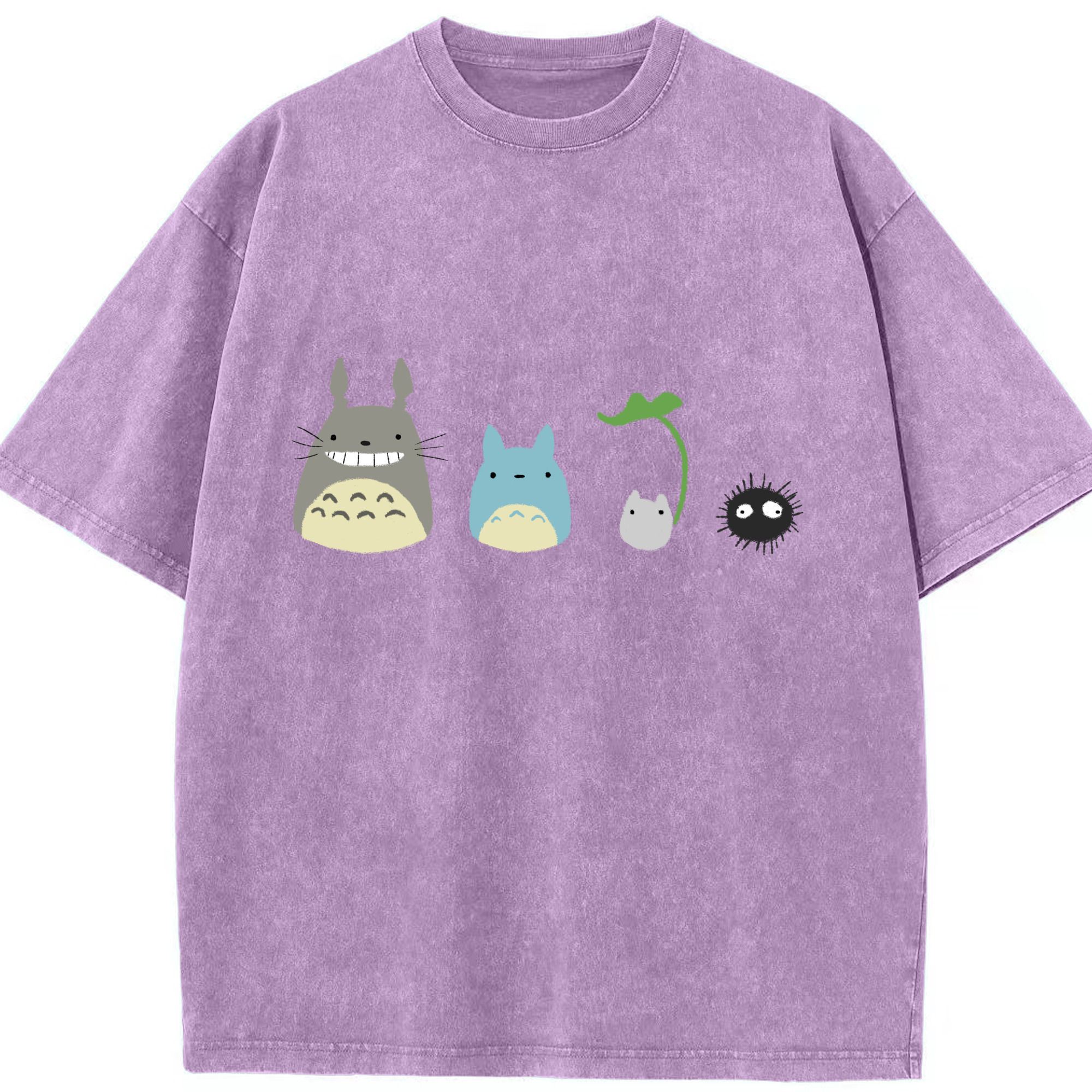 （画像用） となりのトトロ 草壁メイ 草壁サツキ My Neighbor Totoro Satsuki Kusakabe Mei Kusakabe 綿100% ヴィンテージ風 半袖Tシャツ（フロントプリント）