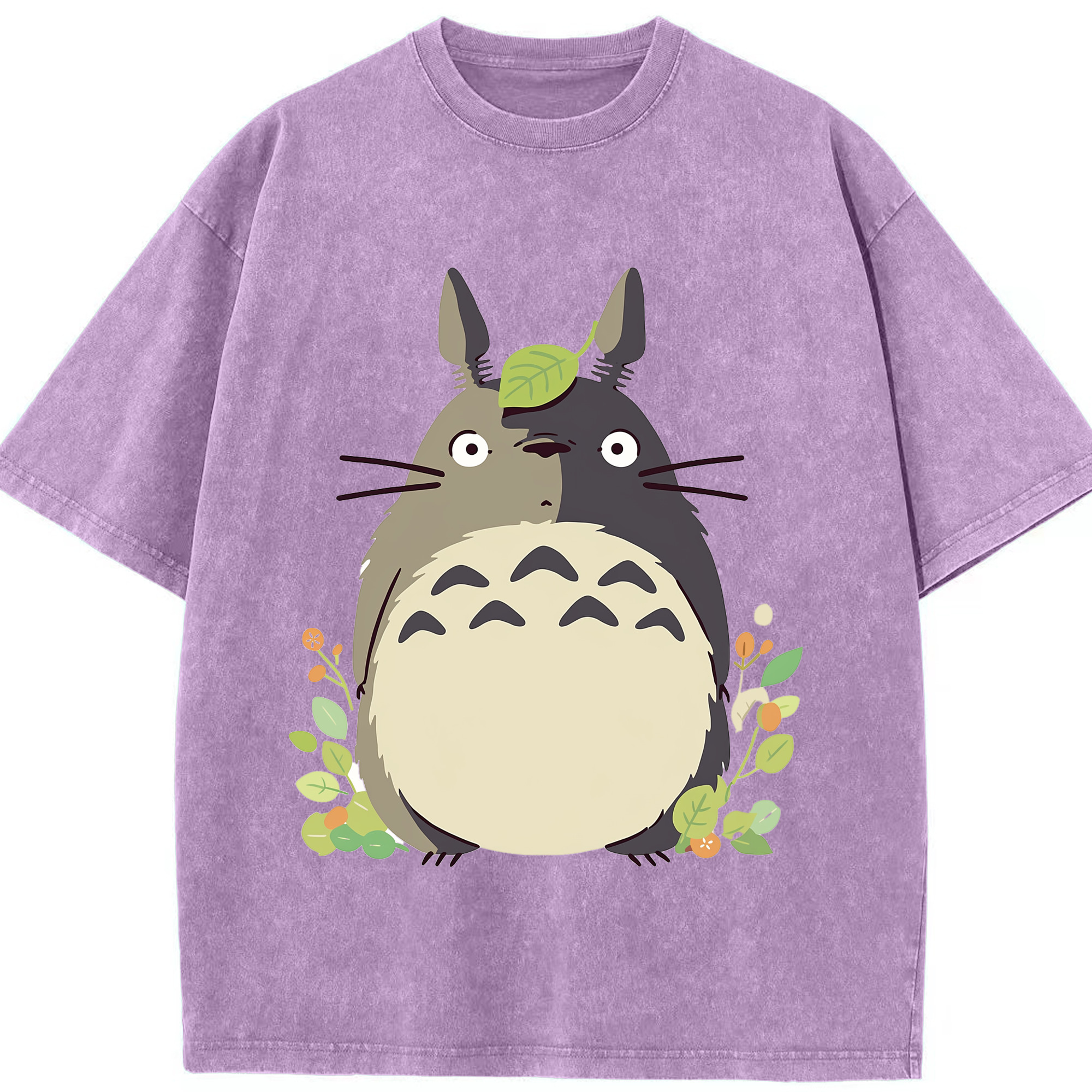 （画像用） となりのトトロ 草壁メイ 草壁サツキ My Neighbor Totoro Satsuki Kusakabe Mei Kusakabe 綿100% ヴィンテージ風 半袖Tシャツ（フロントプリント）