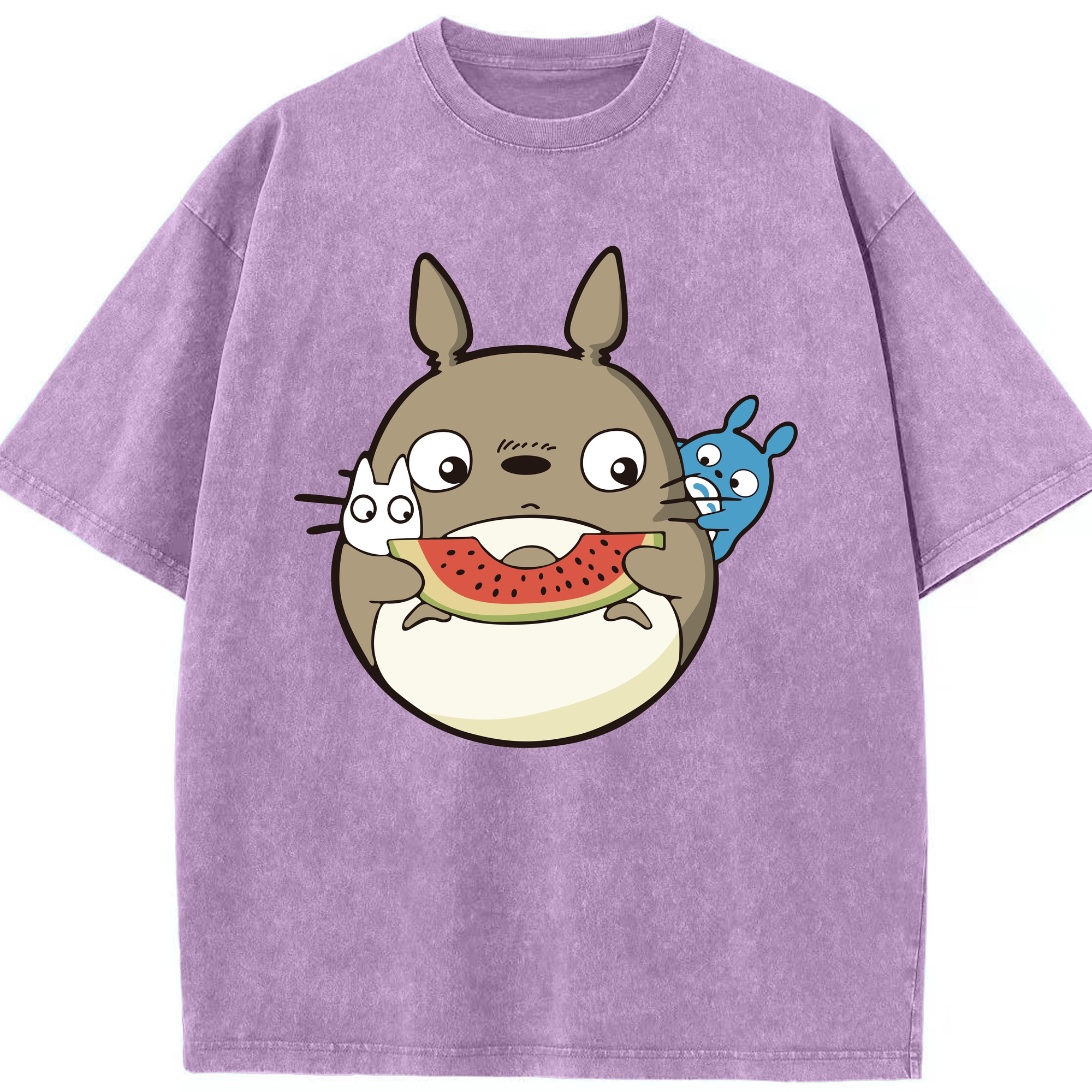 （画像用） となりのトトロ 草壁メイ 草壁サツキ My Neighbor Totoro Satsuki Kusakabe Mei Kusakabe 綿100% ヴィンテージ風 半袖Tシャツ（フロントプリント）