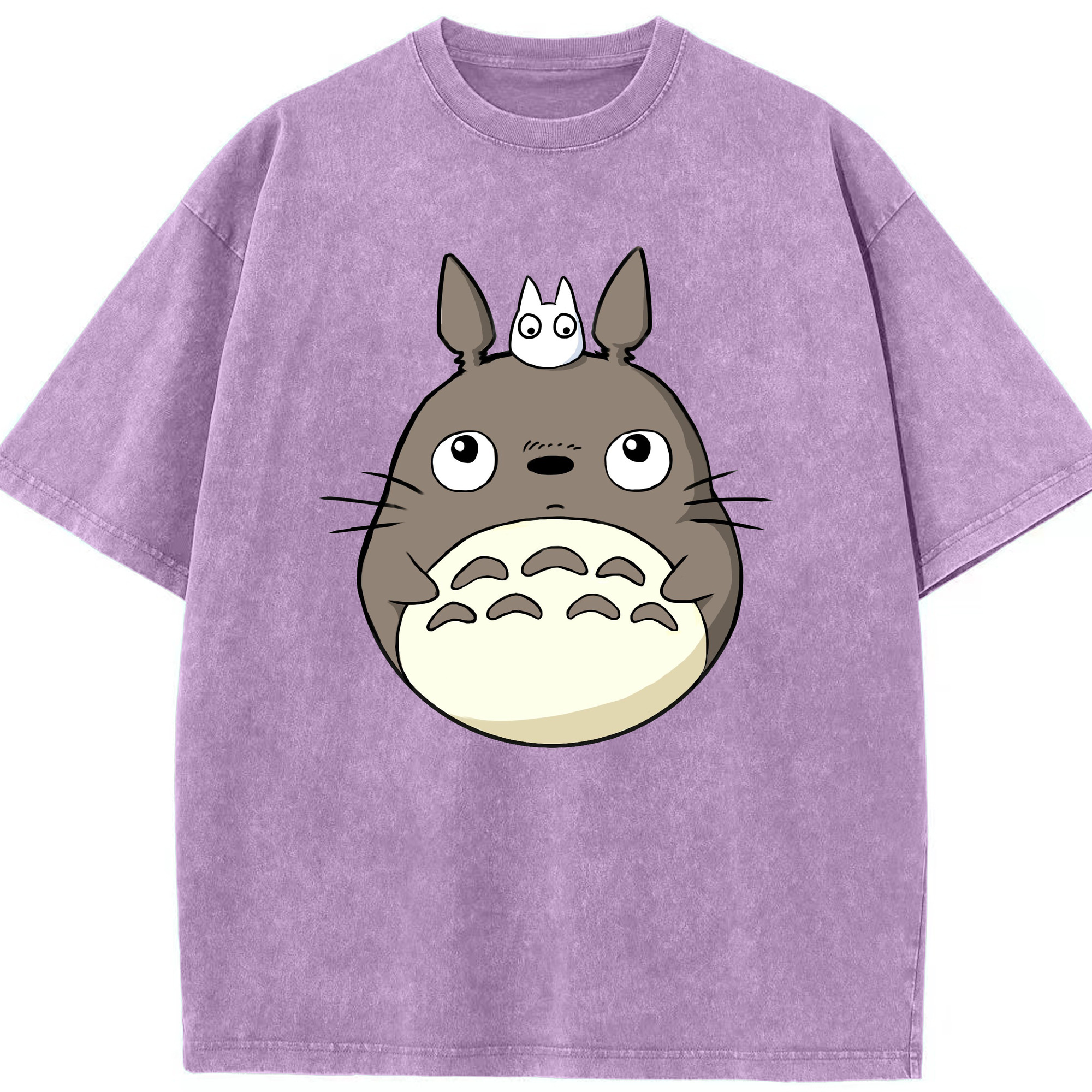 （画像用） となりのトトロ 草壁メイ 草壁サツキ My Neighbor Totoro Satsuki Kusakabe Mei Kusakabe 綿100% ヴィンテージ風 半袖Tシャツ（フロントプリント）