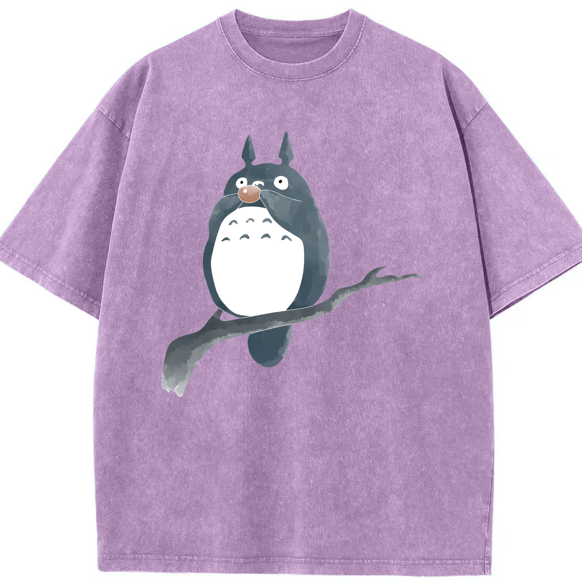 （画像用） となりのトトロ 草壁メイ 草壁サツキ My Neighbor Totoro Satsuki Kusakabe Mei Kusakabe 綿100% ヴィンテージ風 半袖Tシャツ（フロントプリント）