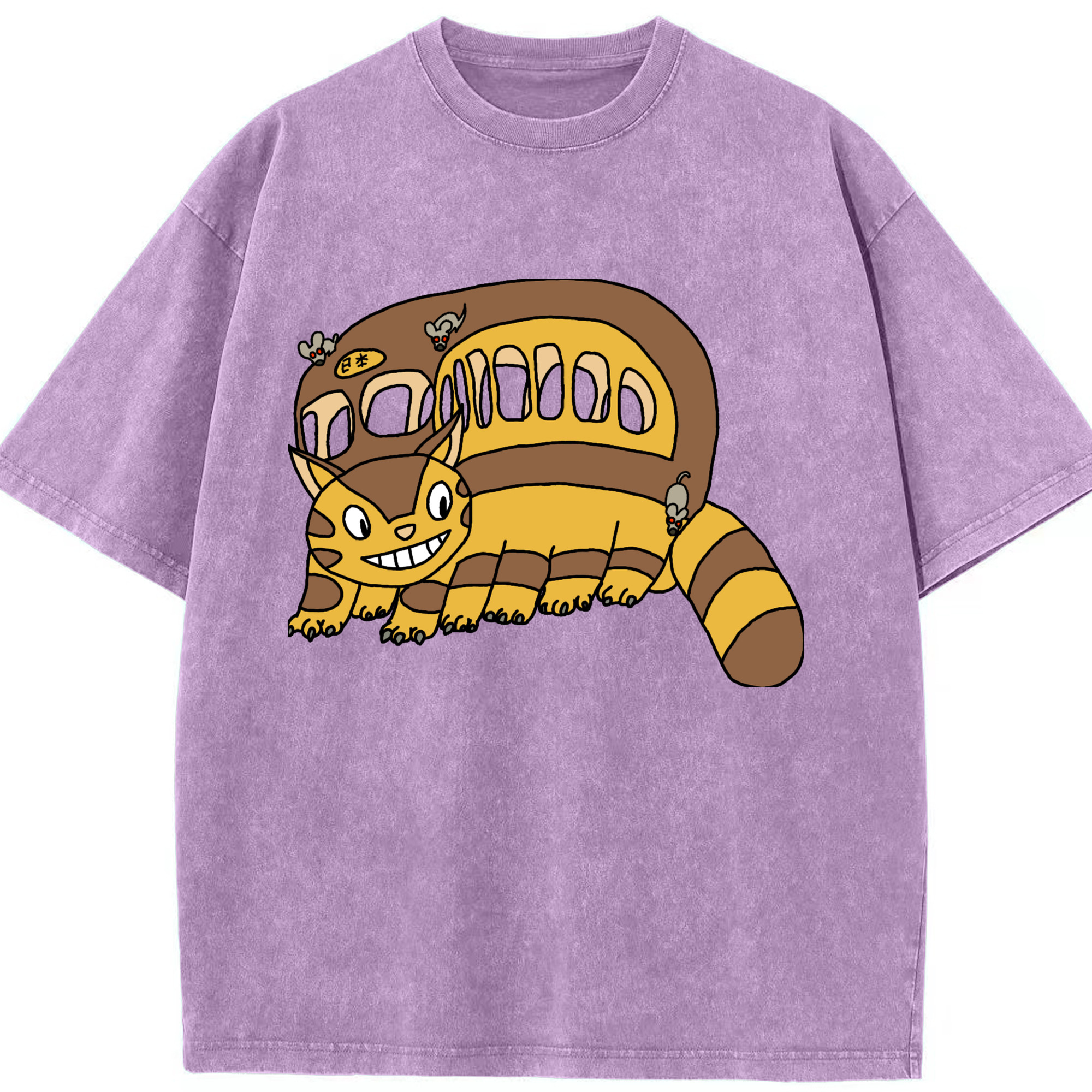 （画像用） となりのトトロ 草壁メイ 草壁サツキ My Neighbor Totoro Satsuki Kusakabe Mei Kusakabe 綿100% ヴィンテージ風 半袖Tシャツ（フロントプリント）
