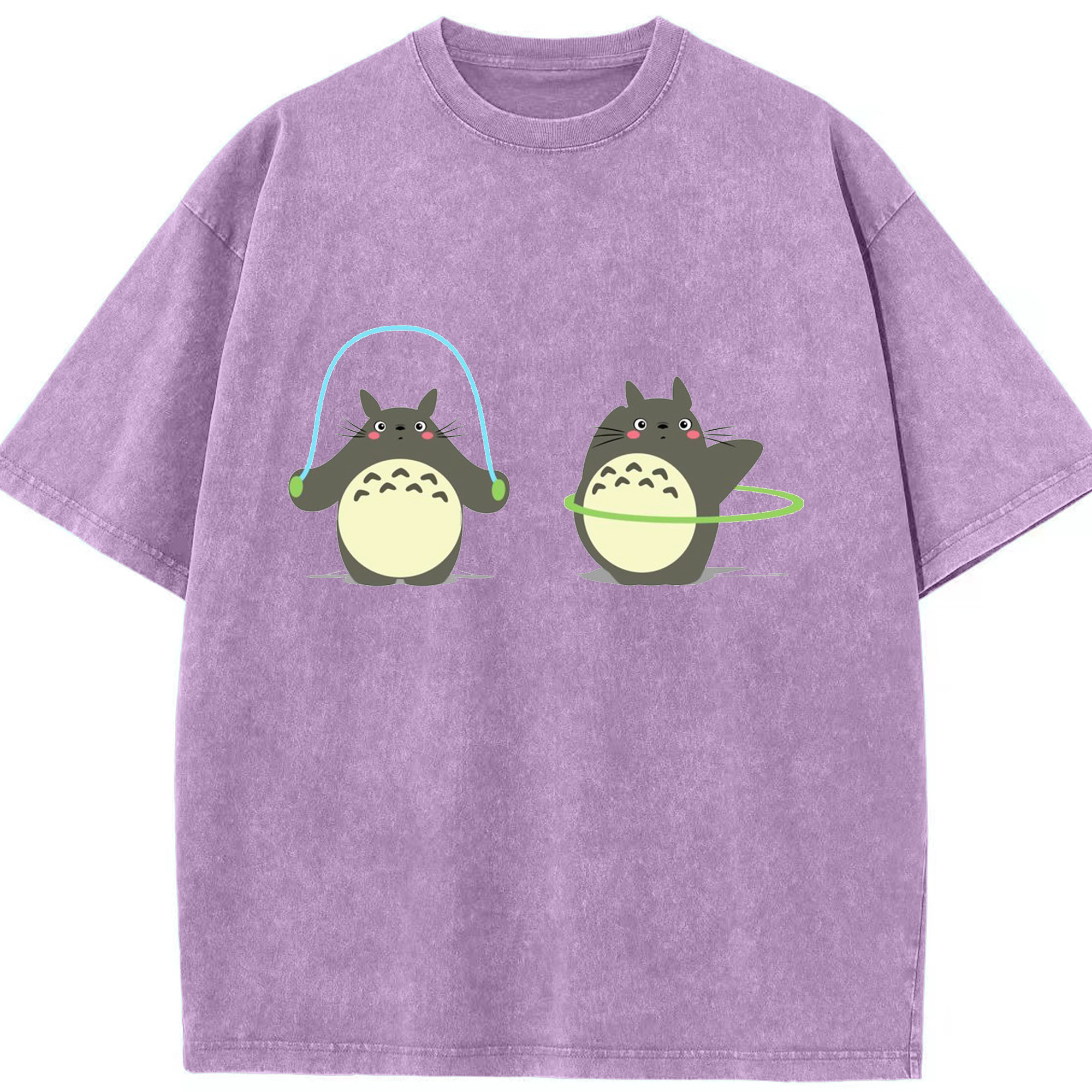 （画像用） となりのトトロ 草壁メイ 草壁サツキ My Neighbor Totoro Satsuki Kusakabe Mei Kusakabe 綿100% ヴィンテージ風 半袖Tシャツ（フロントプリント）
