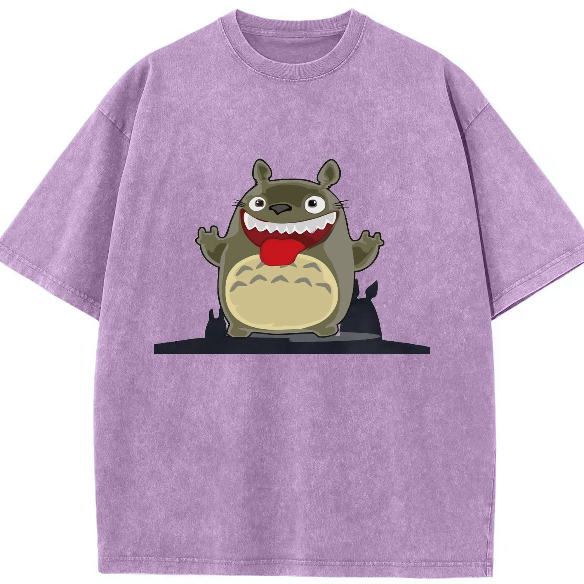 （画像用） となりのトトロ 草壁メイ 草壁サツキ My Neighbor Totoro Satsuki Kusakabe Mei Kusakabe 綿100% ヴィンテージ風 半袖Tシャツ（フロントプリント）