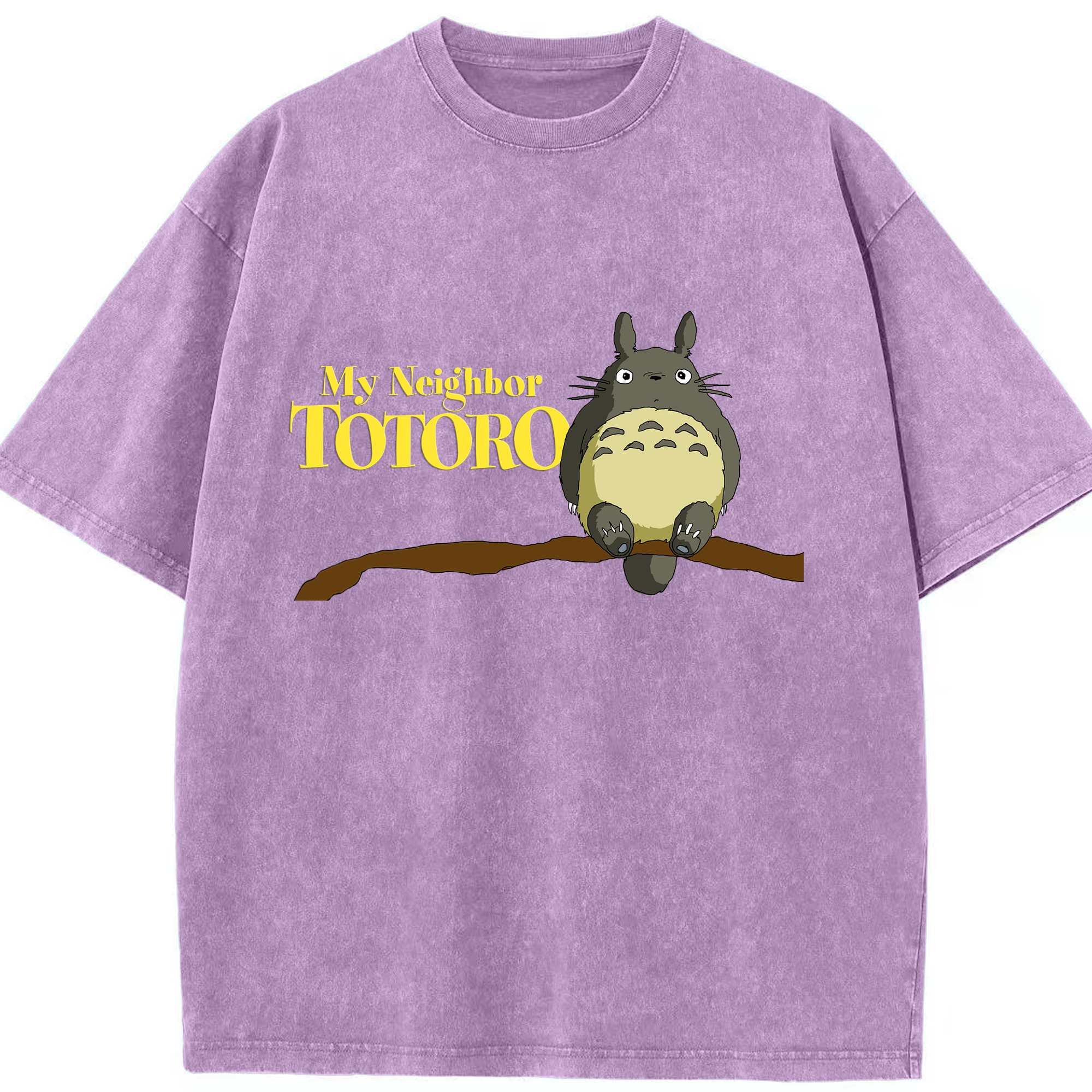 （画像用） となりのトトロ 草壁メイ 草壁サツキ My Neighbor Totoro Satsuki Kusakabe Mei Kusakabe 綿100% ヴィンテージ風 半袖Tシャツ（フロントプリント）