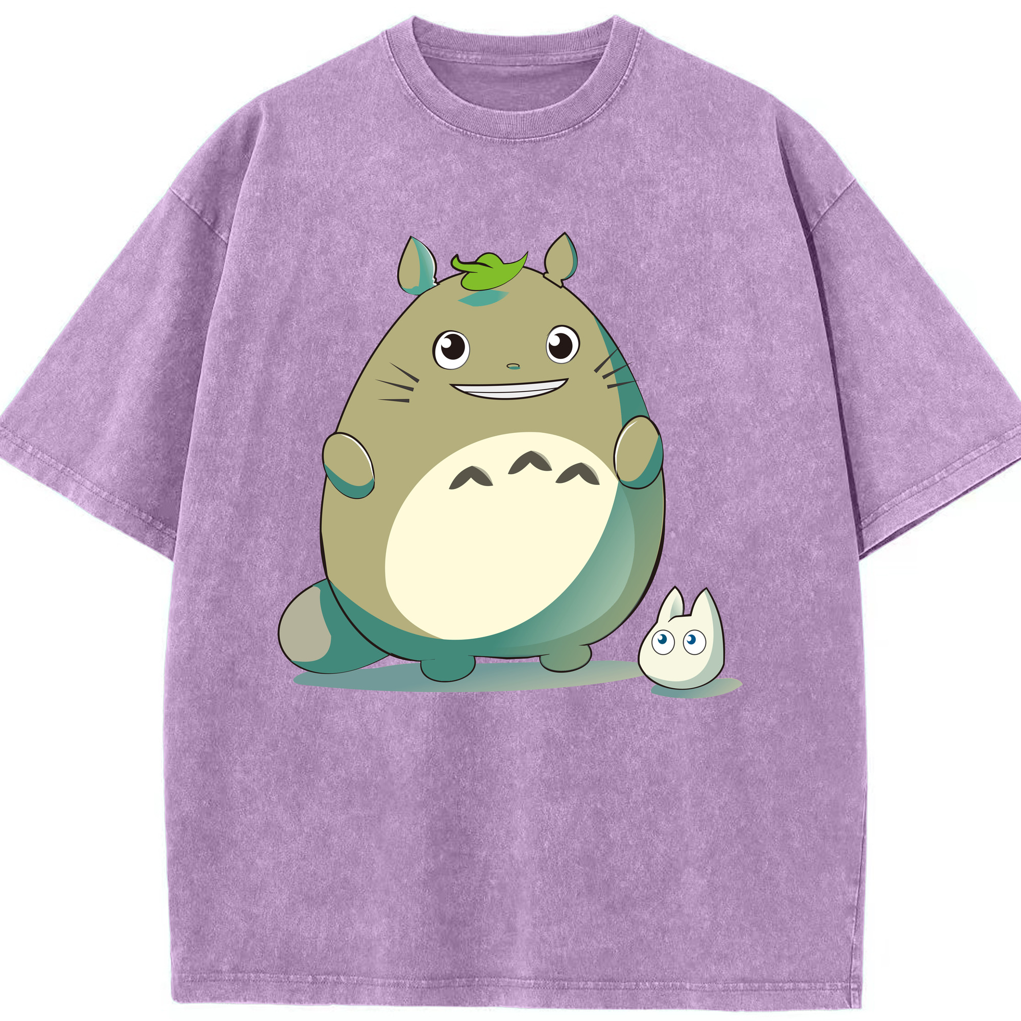 （画像用） となりのトトロ 草壁メイ 草壁サツキ My Neighbor Totoro Satsuki Kusakabe Mei Kusakabe 綿100% ヴィンテージ風 半袖Tシャツ（フロントプリント）