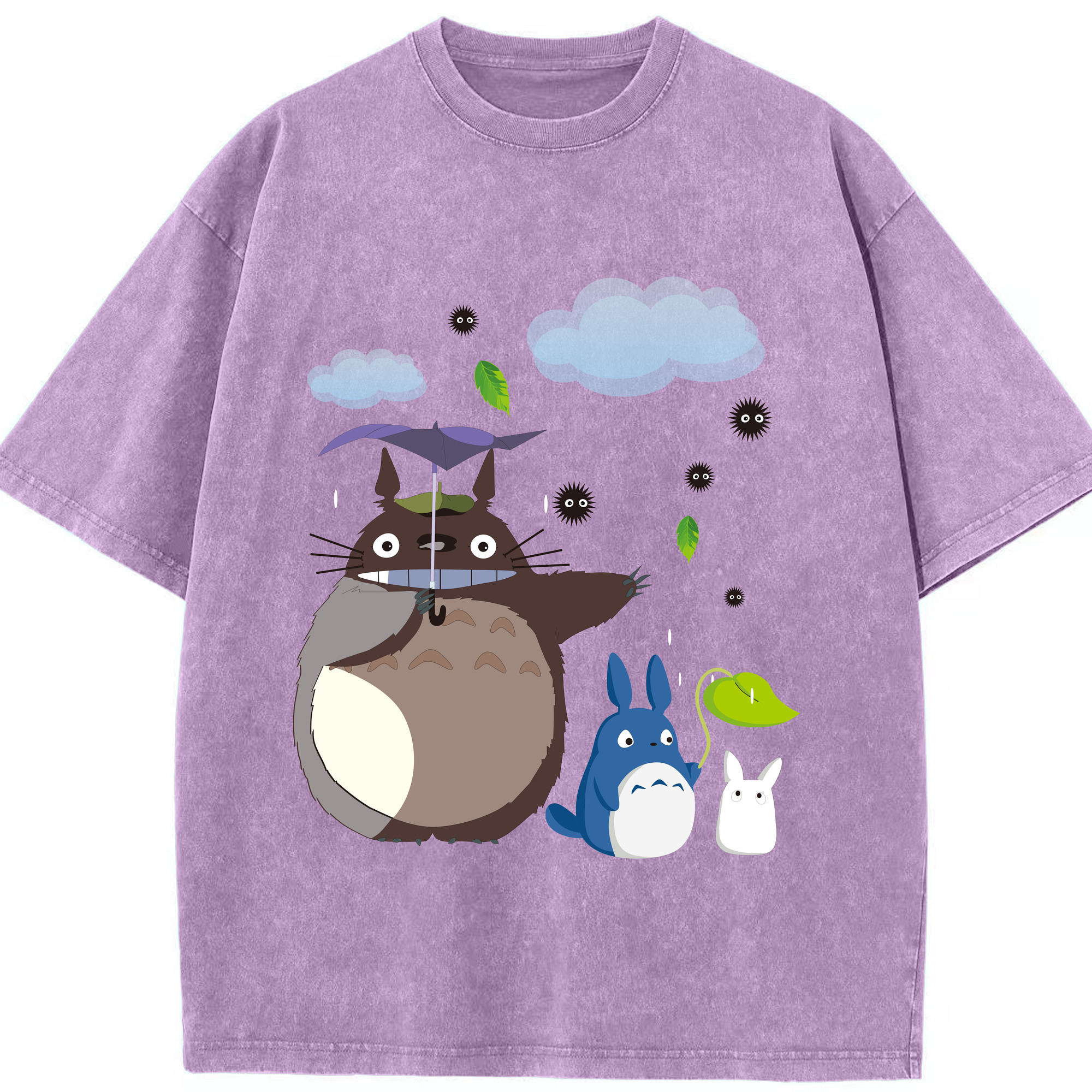 （画像用） となりのトトロ 草壁メイ 草壁サツキ My Neighbor Totoro Satsuki Kusakabe Mei Kusakabe 綿100% ヴィンテージ風 半袖Tシャツ（フロントプリント）