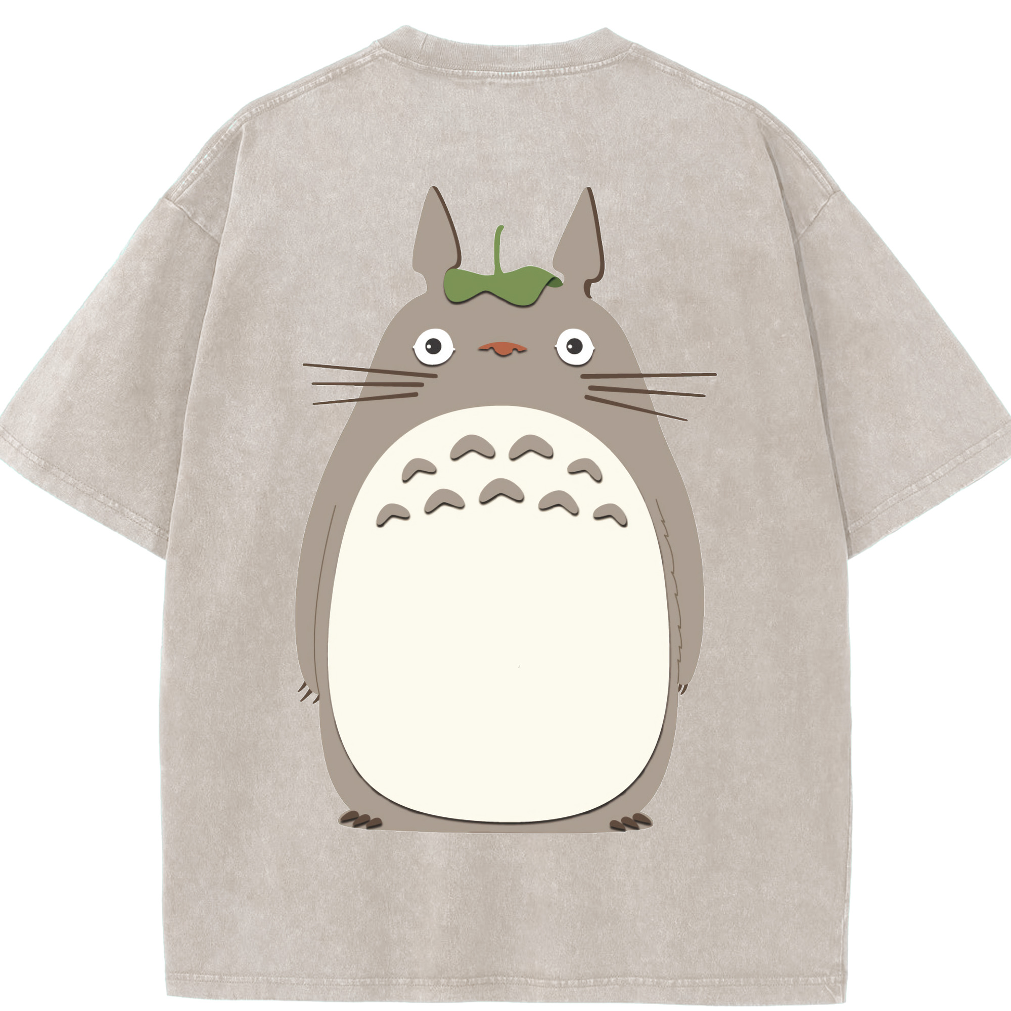 （画像用） となりのトトロ 草壁メイ 草壁サツキ My Neighbor Totoro Satsuki Kusakabe Mei Kusakabe 綿100% ヴィンテージ風 半袖Tシャツ（背面プリント）