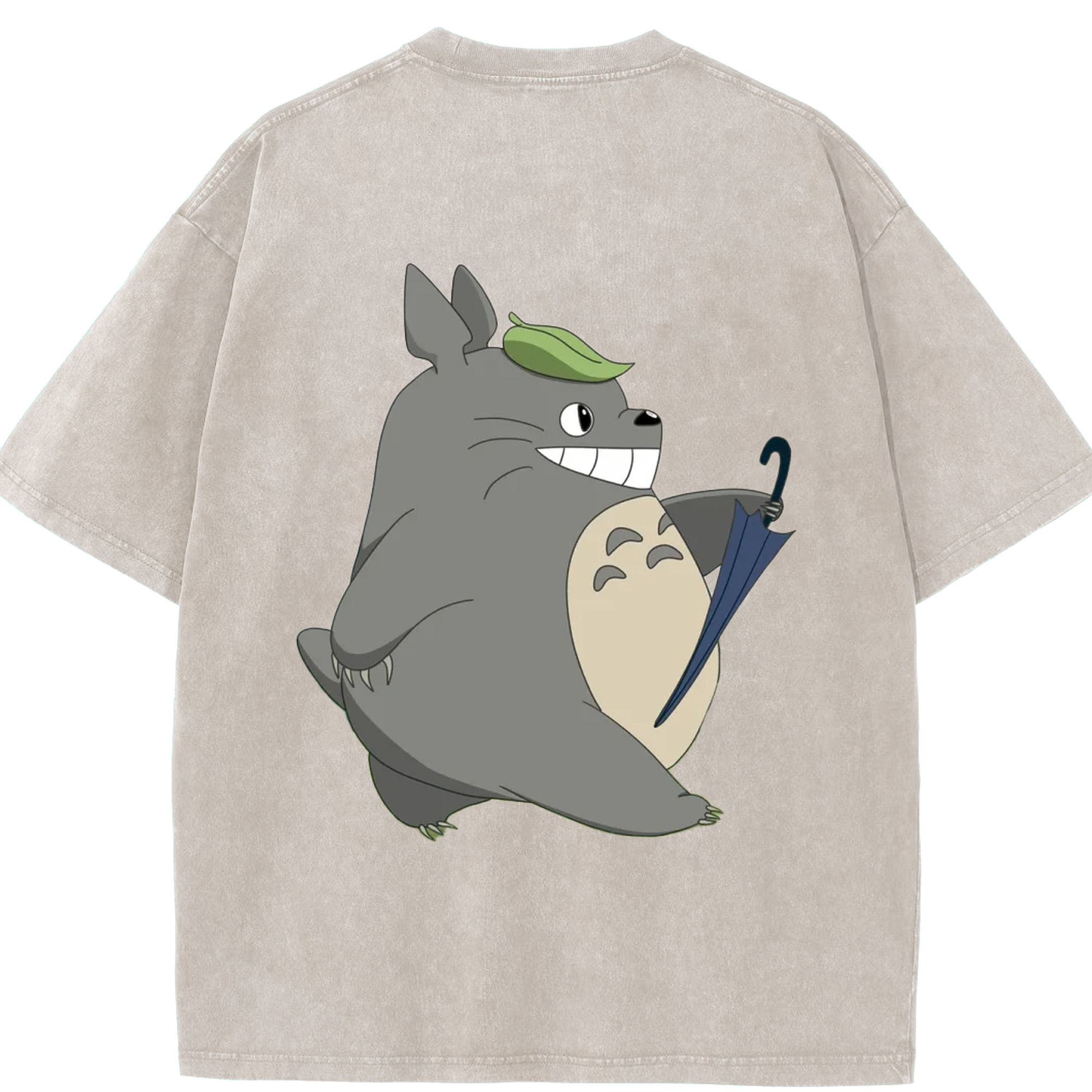 （画像用） となりのトトロ 草壁メイ 草壁サツキ My Neighbor Totoro Satsuki Kusakabe Mei Kusakabe 綿100% ヴィンテージ風 半袖Tシャツ（背面プリント）