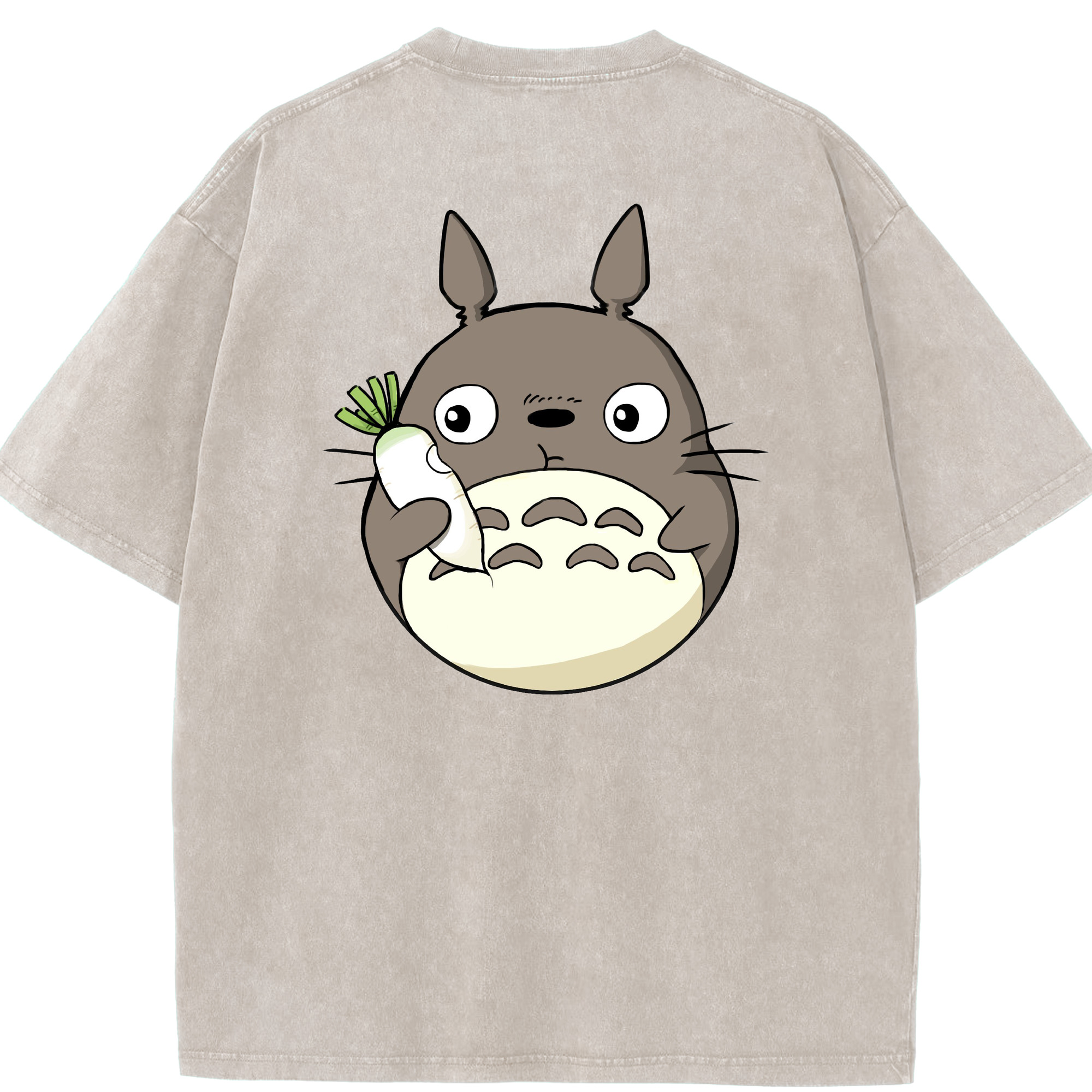 （画像用） となりのトトロ 草壁メイ 草壁サツキ My Neighbor Totoro Satsuki Kusakabe Mei Kusakabe 綿100% ヴィンテージ風 半袖Tシャツ（背面プリント）
