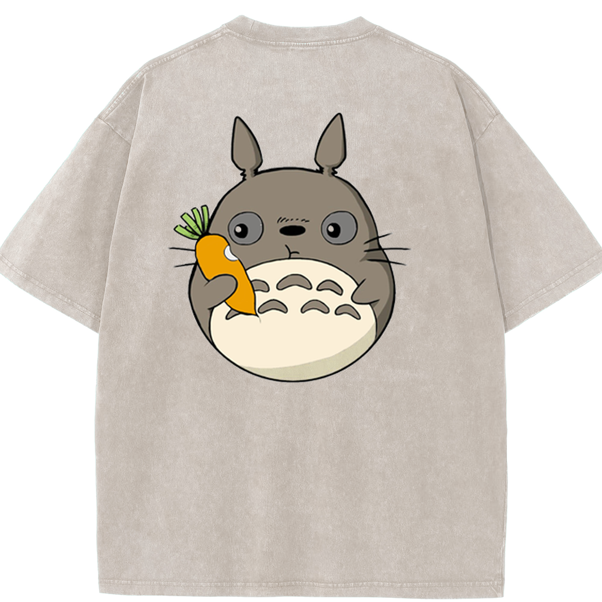 （画像用） となりのトトロ 草壁メイ 草壁サツキ My Neighbor Totoro Satsuki Kusakabe Mei Kusakabe 綿100% ヴィンテージ風 半袖Tシャツ（背面プリント）