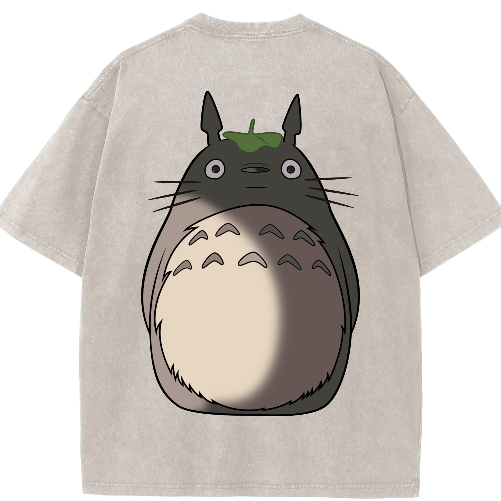 （画像用） となりのトトロ 草壁メイ 草壁サツキ My Neighbor Totoro Satsuki Kusakabe Mei Kusakabe 綿100% ヴィンテージ風 半袖Tシャツ（背面プリント）