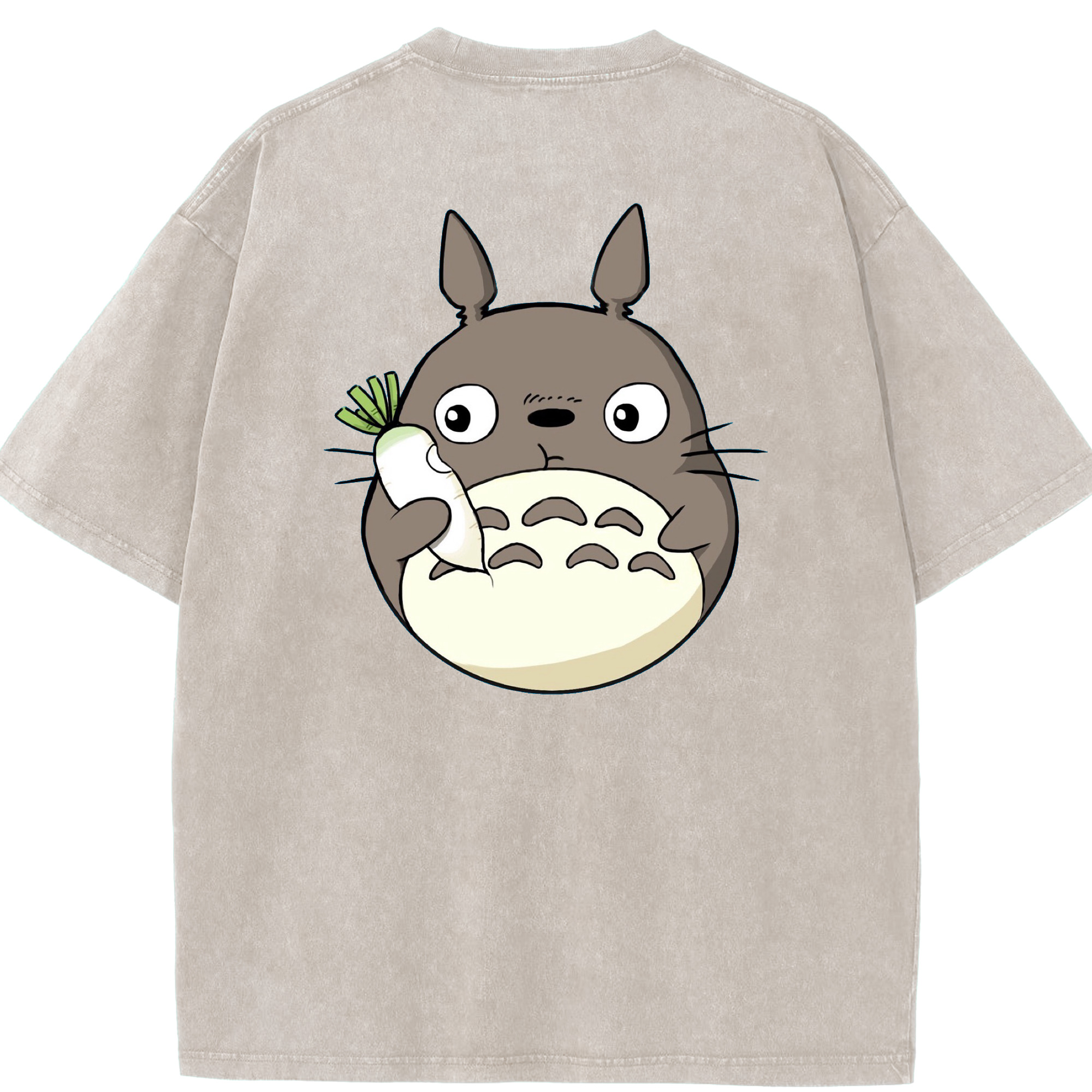 （画像用） となりのトトロ 草壁メイ 草壁サツキ My Neighbor Totoro Satsuki Kusakabe Mei Kusakabe 綿100% ヴィンテージ風 半袖Tシャツ（背面プリント）