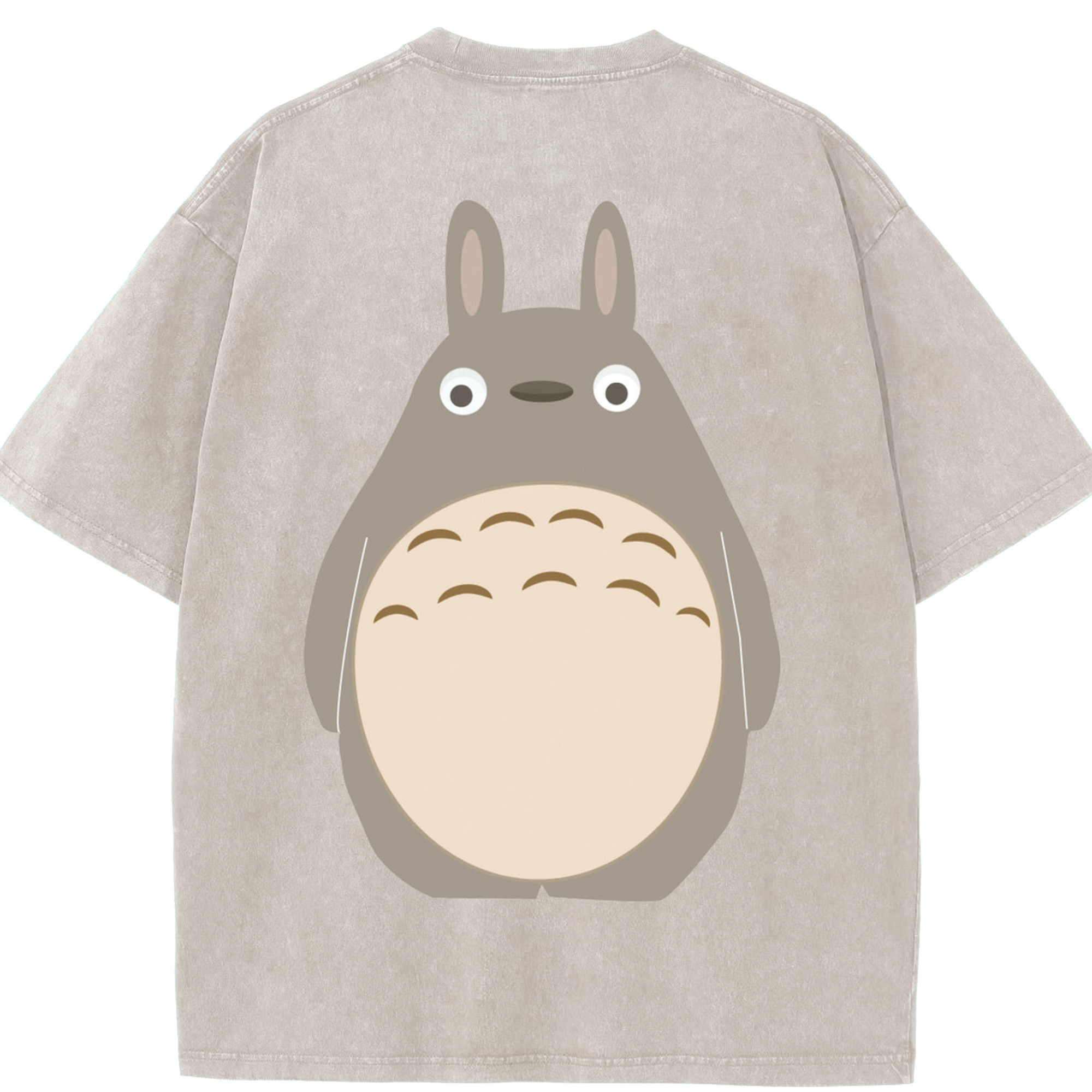 （画像用） となりのトトロ 草壁メイ 草壁サツキ My Neighbor Totoro Satsuki Kusakabe Mei Kusakabe 綿100% ヴィンテージ風 半袖Tシャツ（背面プリント）