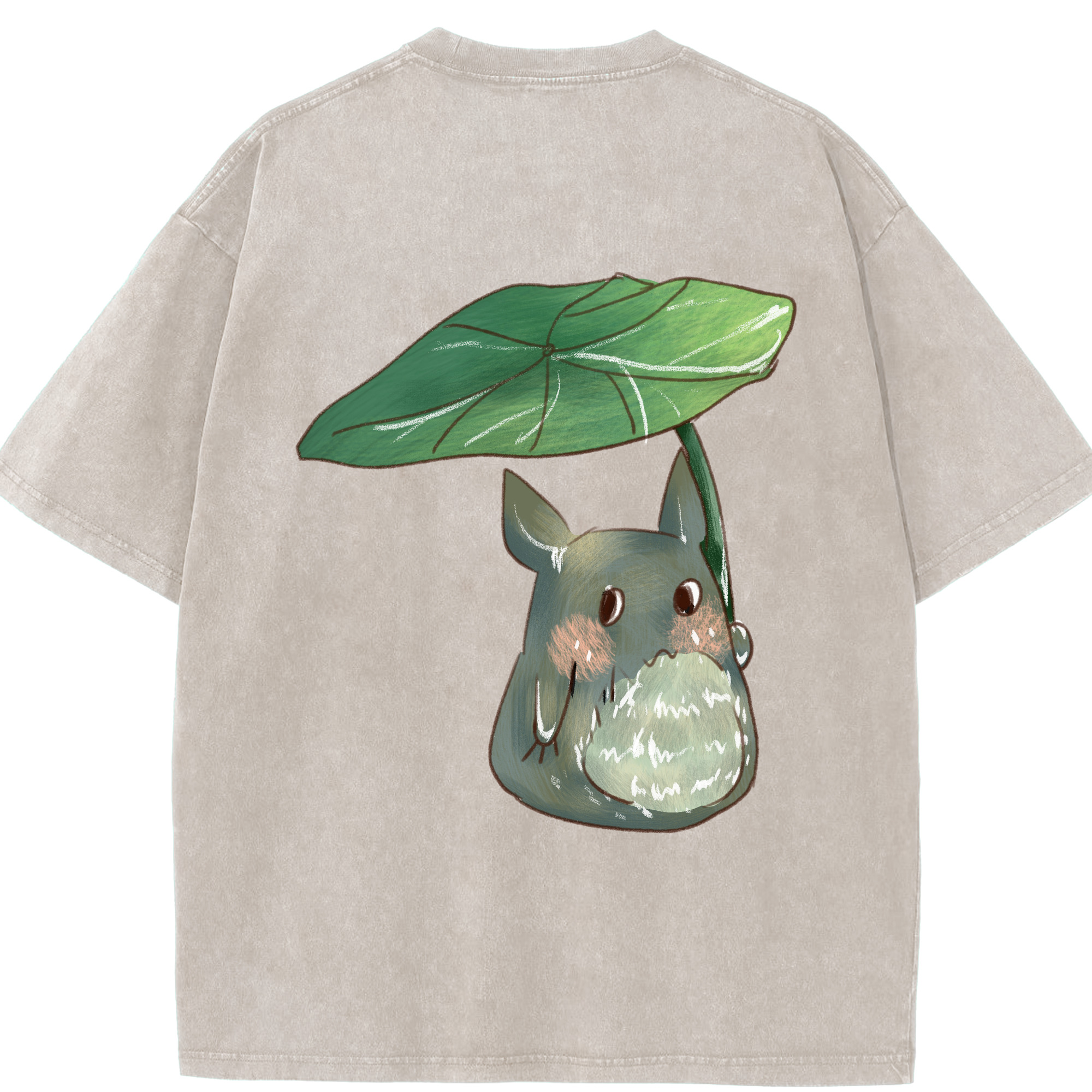 （画像用） となりのトトロ 草壁メイ 草壁サツキ My Neighbor Totoro Satsuki Kusakabe Mei Kusakabe 綿100% ヴィンテージ風 半袖Tシャツ（背面プリント）