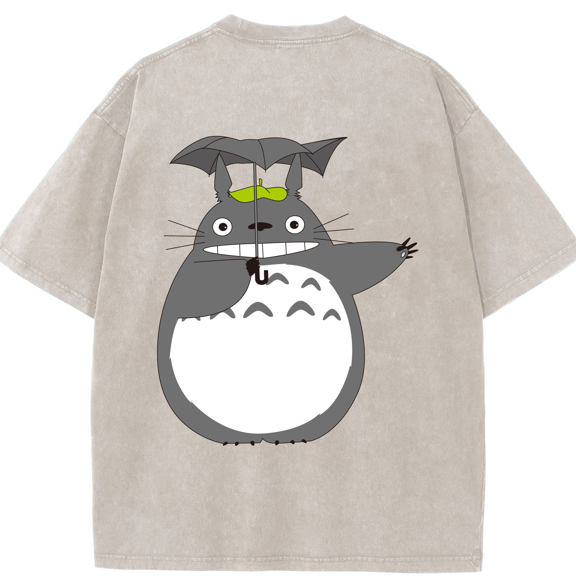 （画像用） となりのトトロ 草壁メイ 草壁サツキ My Neighbor Totoro Satsuki Kusakabe Mei Kusakabe 綿100% ヴィンテージ風 半袖Tシャツ（背面プリント）