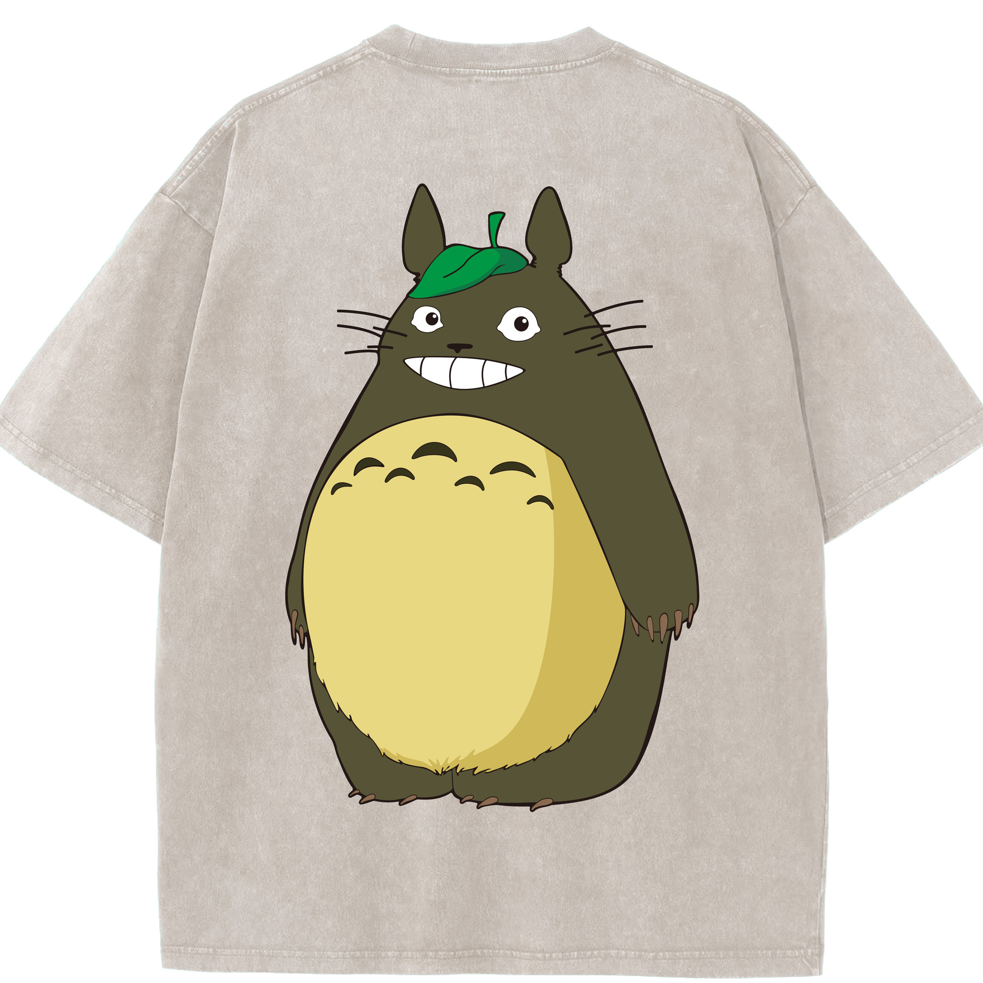 （画像用） となりのトトロ 草壁メイ 草壁サツキ My Neighbor Totoro Satsuki Kusakabe Mei Kusakabe 綿100% ヴィンテージ風 半袖Tシャツ（背面プリント）