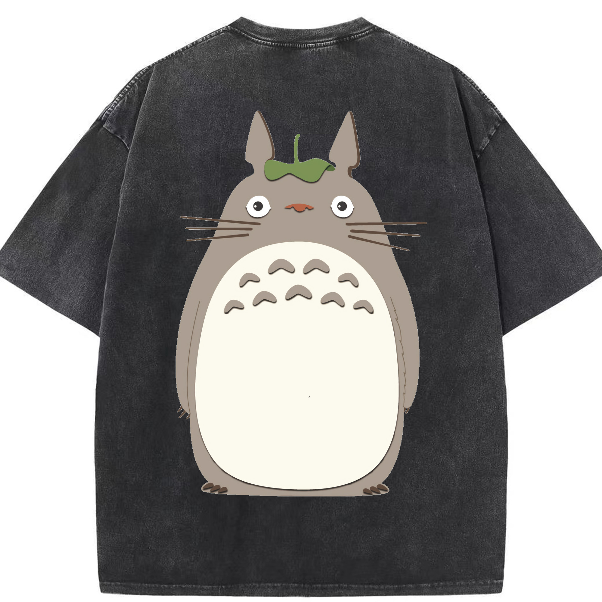 （画像用） となりのトトロ 草壁メイ 草壁サツキ My Neighbor Totoro Satsuki Kusakabe Mei Kusakabe 綿100% ヴィンテージ風 半袖Tシャツ（背面プリント）