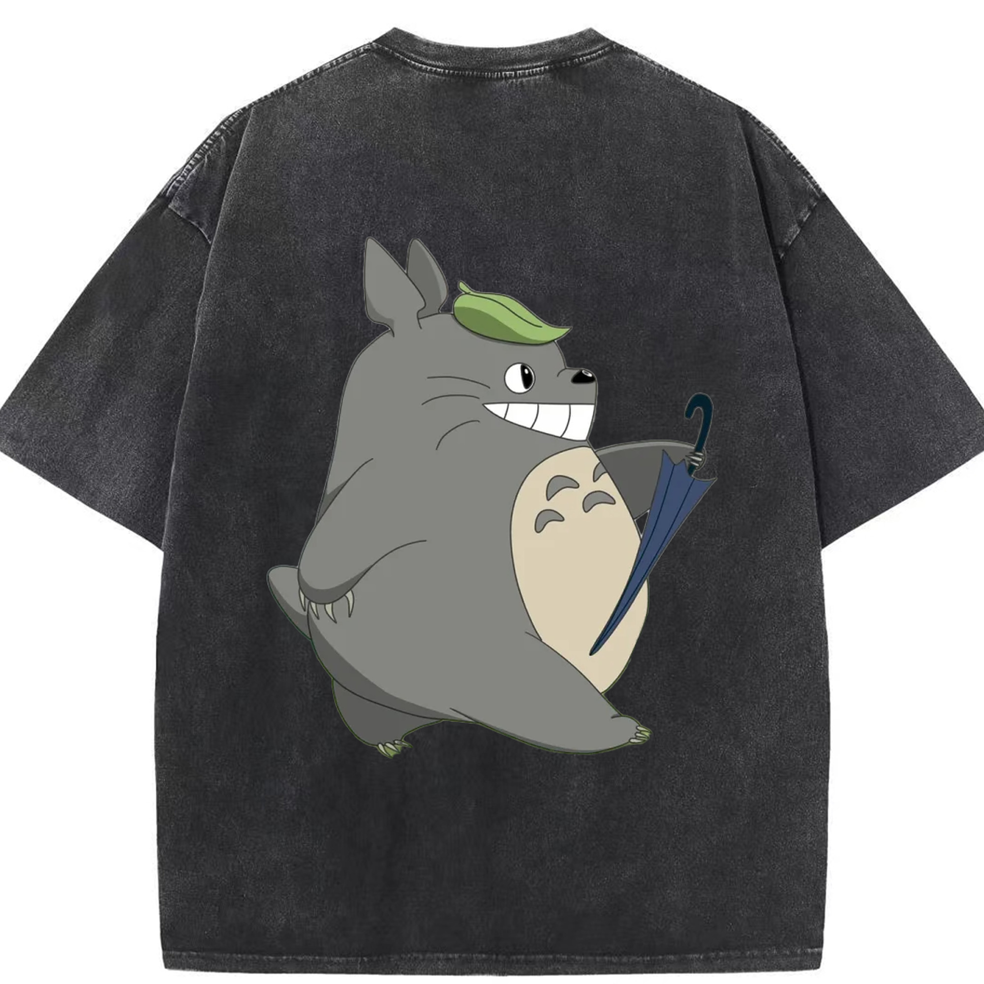 （画像用） となりのトトロ 草壁メイ 草壁サツキ My Neighbor Totoro Satsuki Kusakabe Mei Kusakabe 綿100% ヴィンテージ風 半袖Tシャツ（背面プリント）