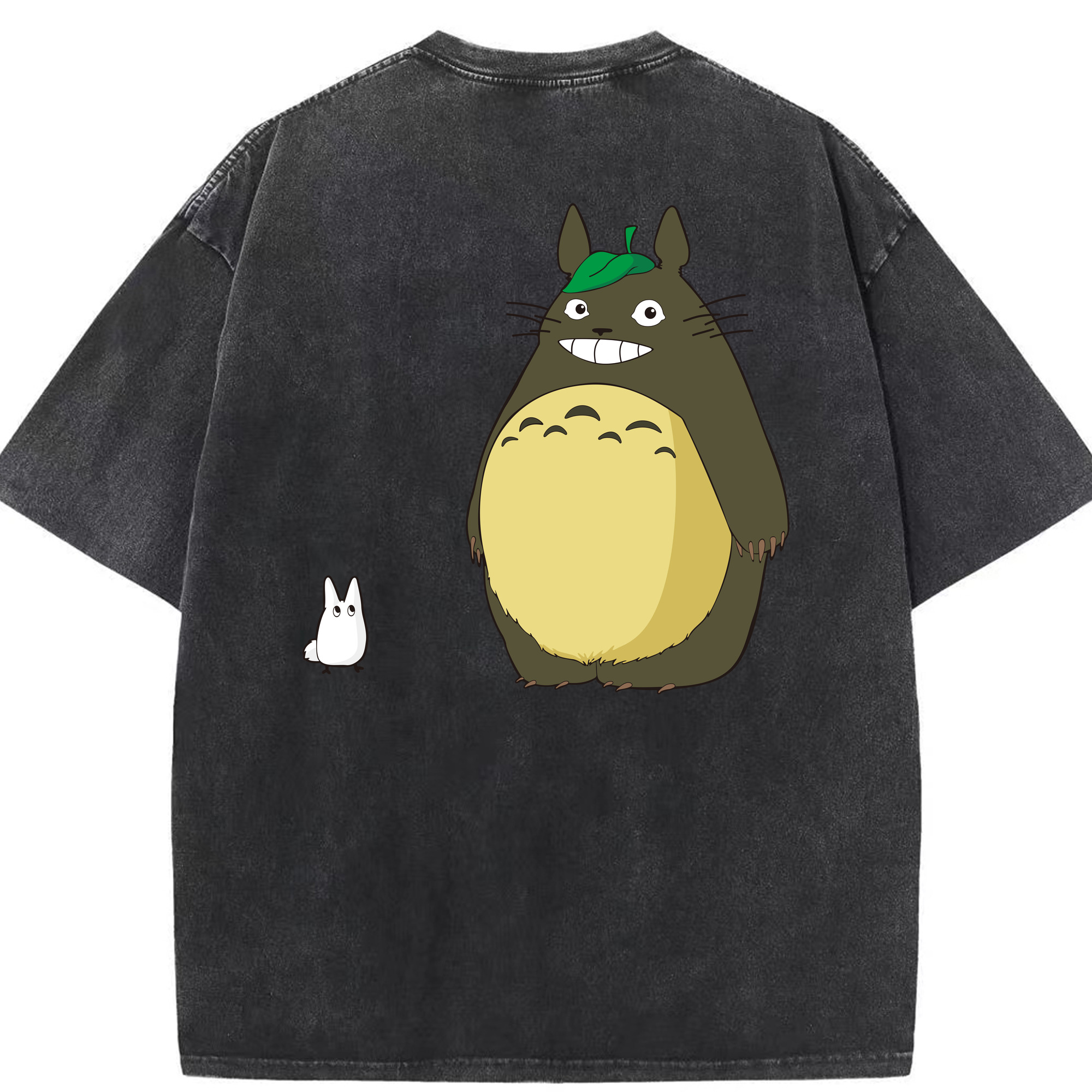 （画像用） となりのトトロ 草壁メイ 草壁サツキ My Neighbor Totoro Satsuki Kusakabe Mei Kusakabe 綿100% ヴィンテージ風 半袖Tシャツ（背面プリント）