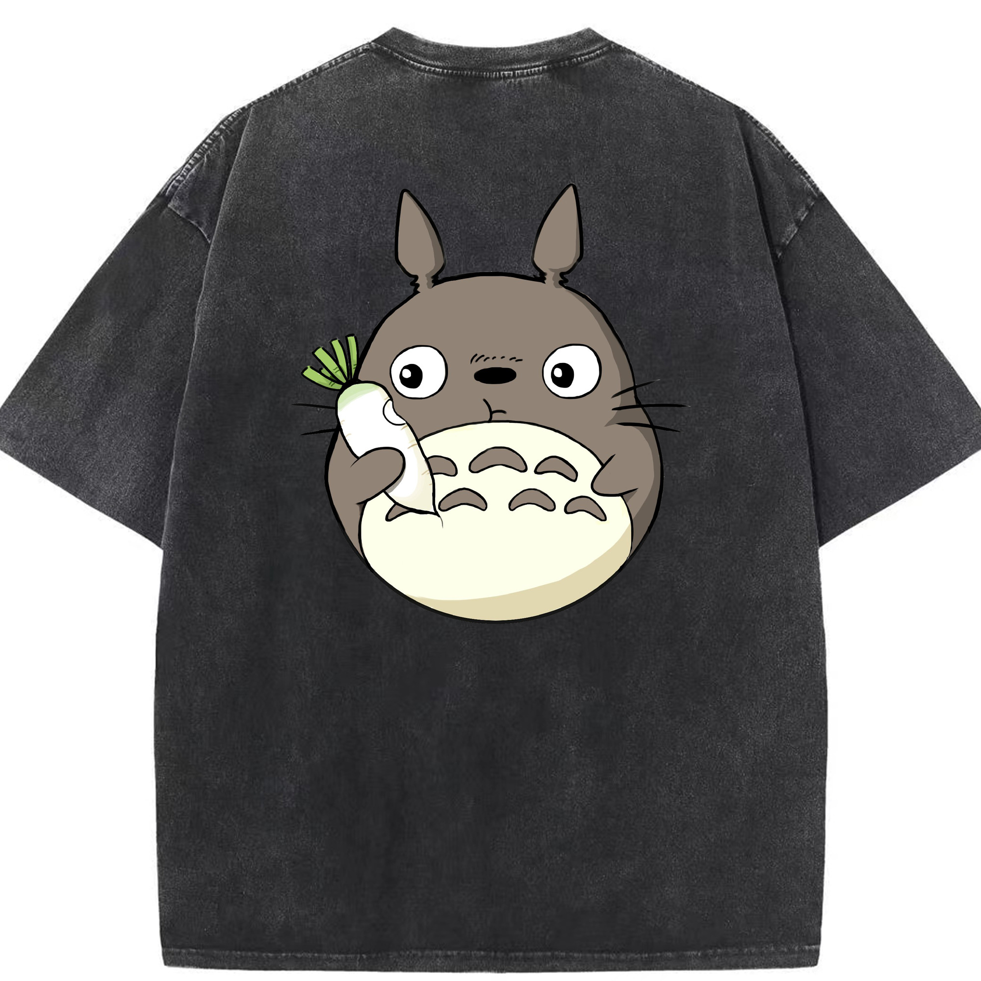 （画像用） となりのトトロ 草壁メイ 草壁サツキ My Neighbor Totoro Satsuki Kusakabe Mei Kusakabe 綿100% ヴィンテージ風 半袖Tシャツ（背面プリント）