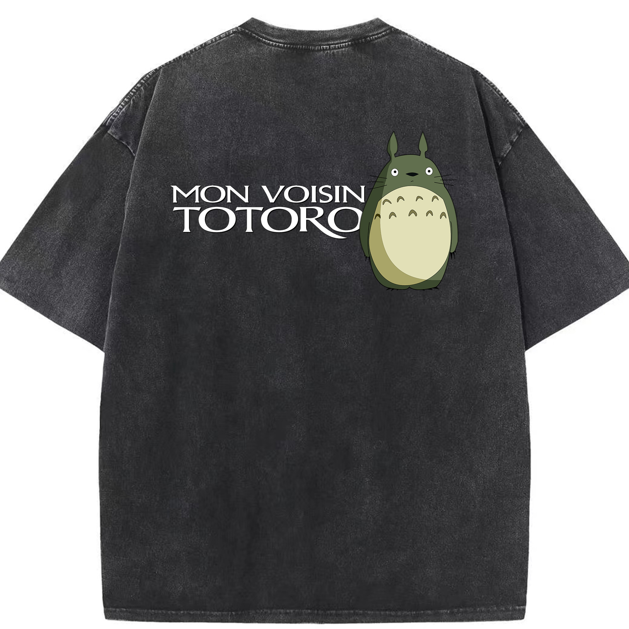 （画像用） となりのトトロ 草壁メイ 草壁サツキ My Neighbor Totoro Satsuki Kusakabe Mei Kusakabe 綿100% ヴィンテージ風 半袖Tシャツ（背面プリント）