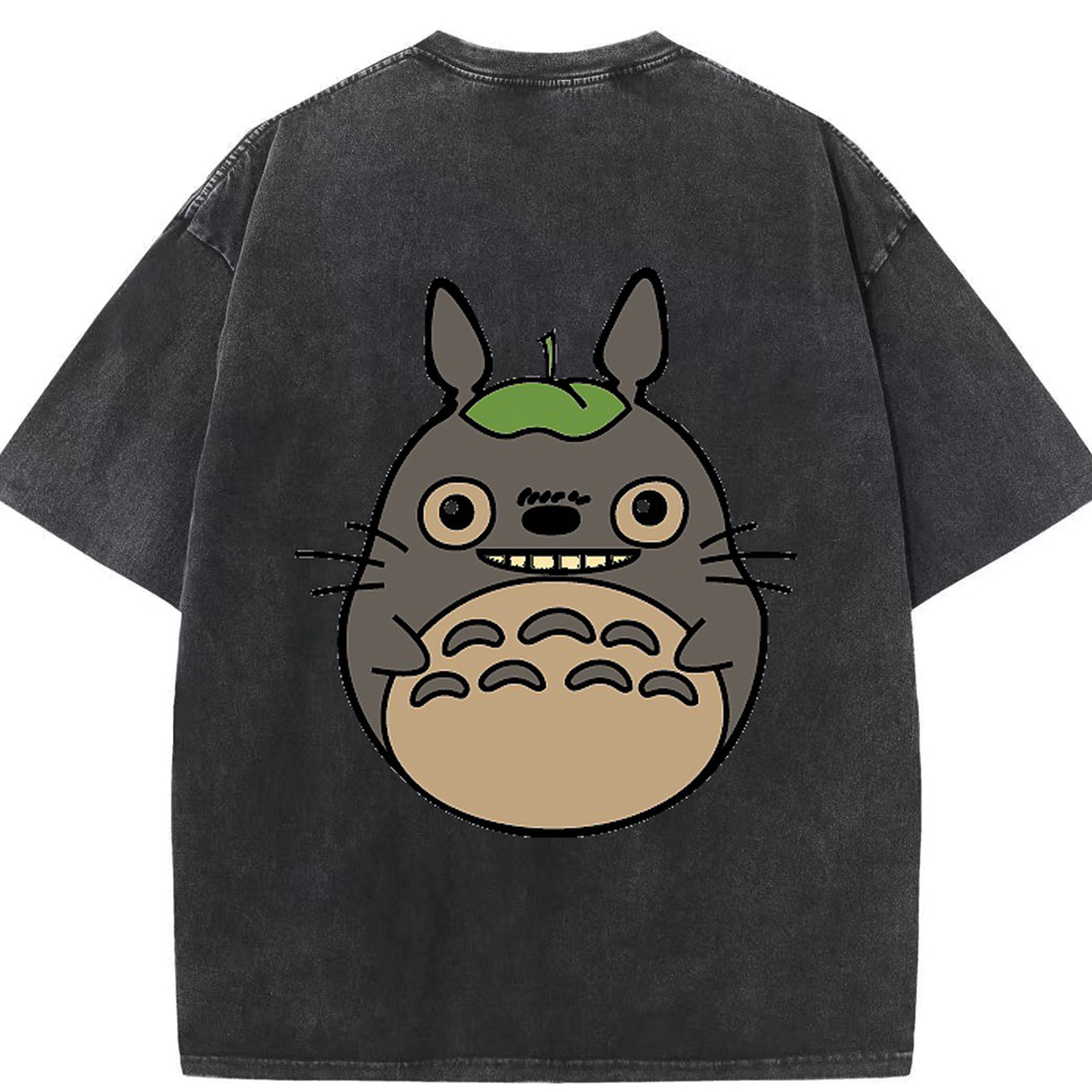 （画像用） となりのトトロ 草壁メイ 草壁サツキ My Neighbor Totoro Satsuki Kusakabe Mei Kusakabe 綿100% ヴィンテージ風 半袖Tシャツ（背面プリント）