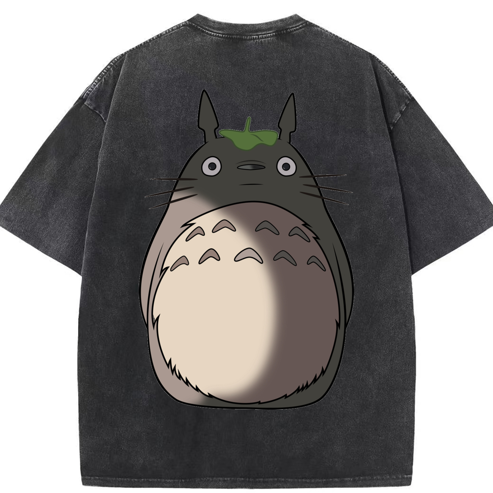 （画像用） となりのトトロ 草壁メイ 草壁サツキ My Neighbor Totoro Satsuki Kusakabe Mei Kusakabe 綿100% ヴィンテージ風 半袖Tシャツ（背面プリント）