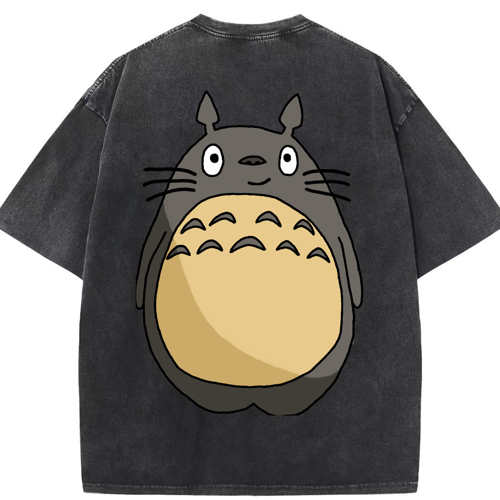 （画像用） となりのトトロ 草壁メイ 草壁サツキ My Neighbor Totoro Satsuki Kusakabe Mei Kusakabe 綿100% ヴィンテージ風 半袖Tシャツ（背面プリント）