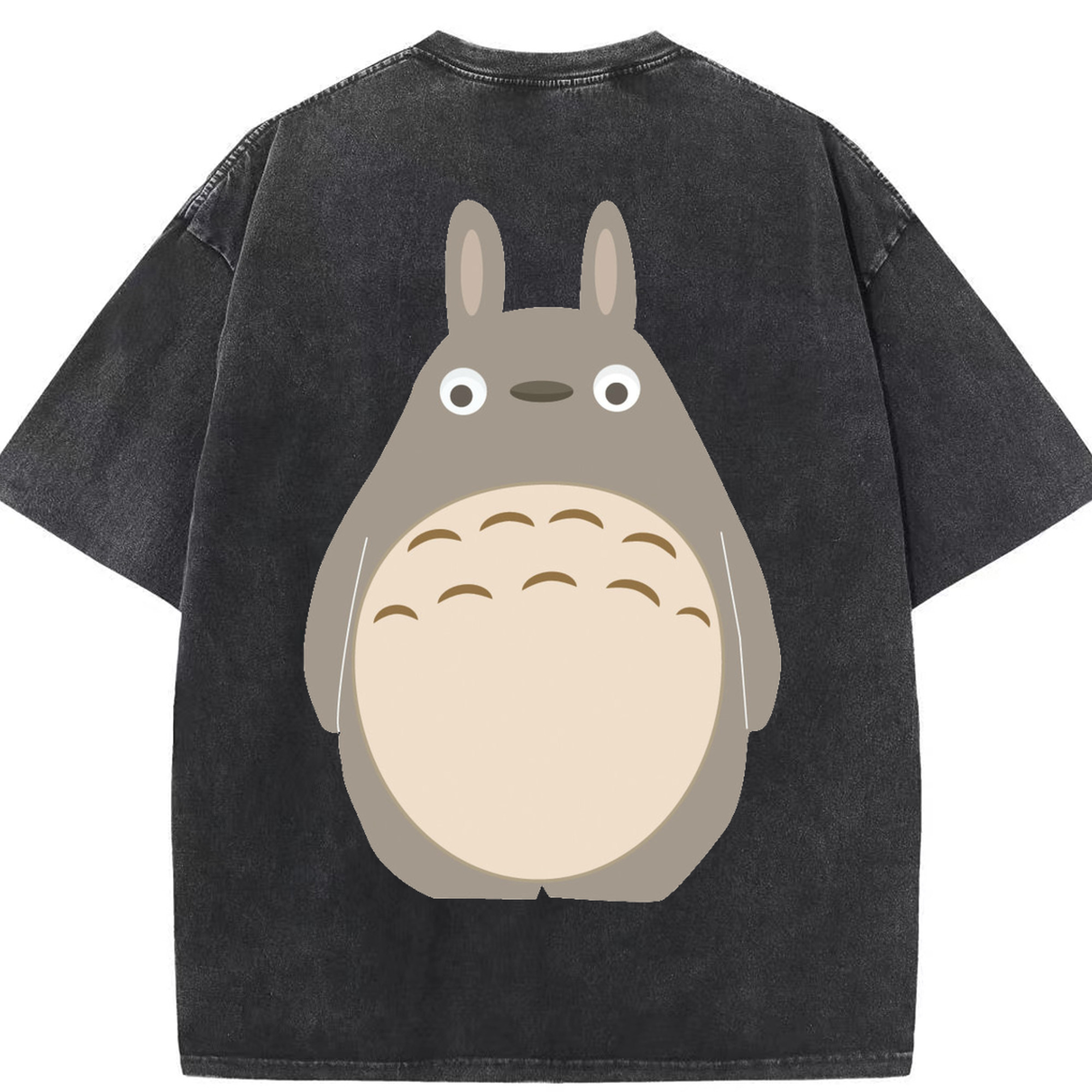 （画像用） となりのトトロ 草壁メイ 草壁サツキ My Neighbor Totoro Satsuki Kusakabe Mei Kusakabe 綿100% ヴィンテージ風 半袖Tシャツ（背面プリント）